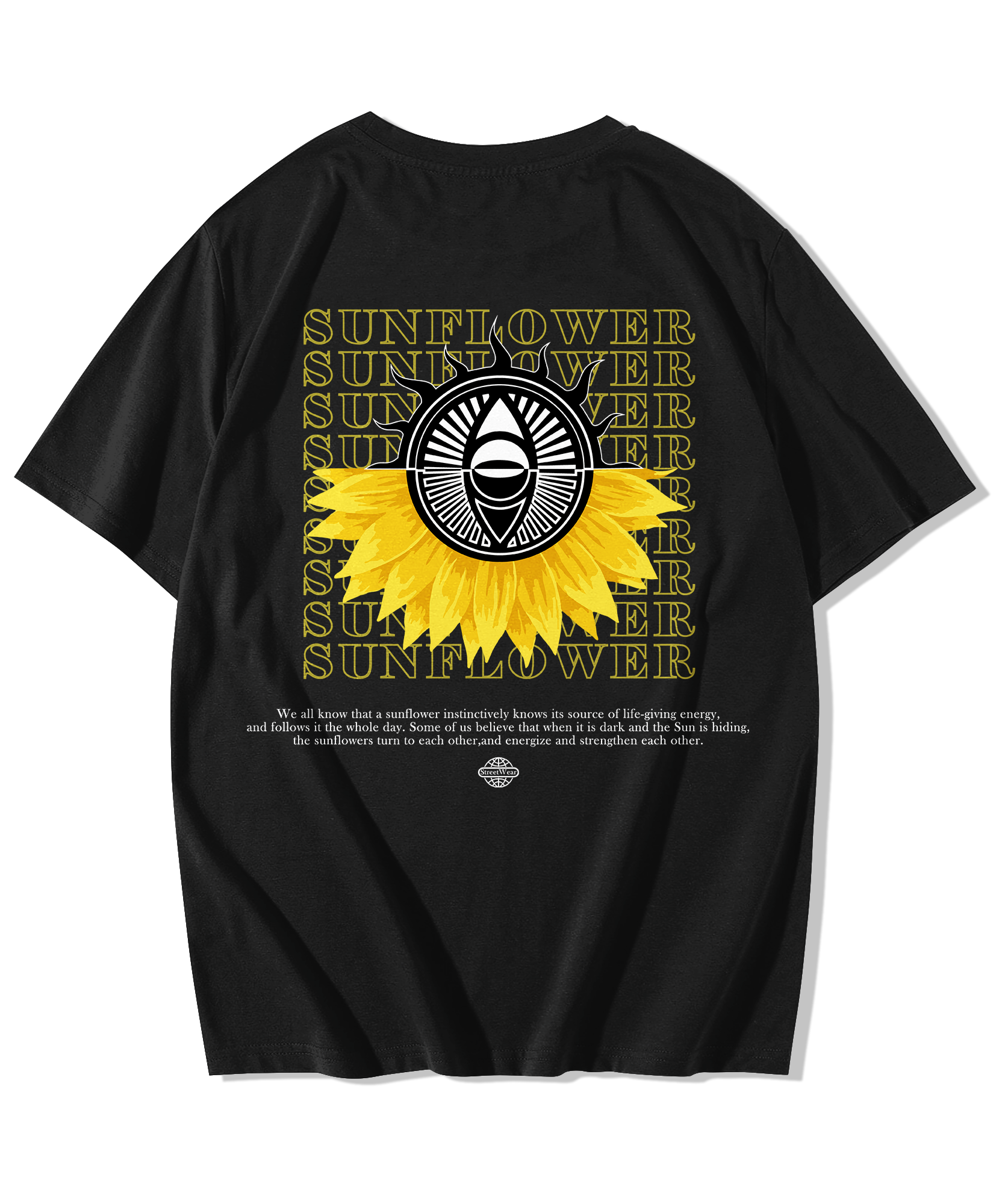 Alfaq Sunflower Oversized T-Shirt - Alfaq