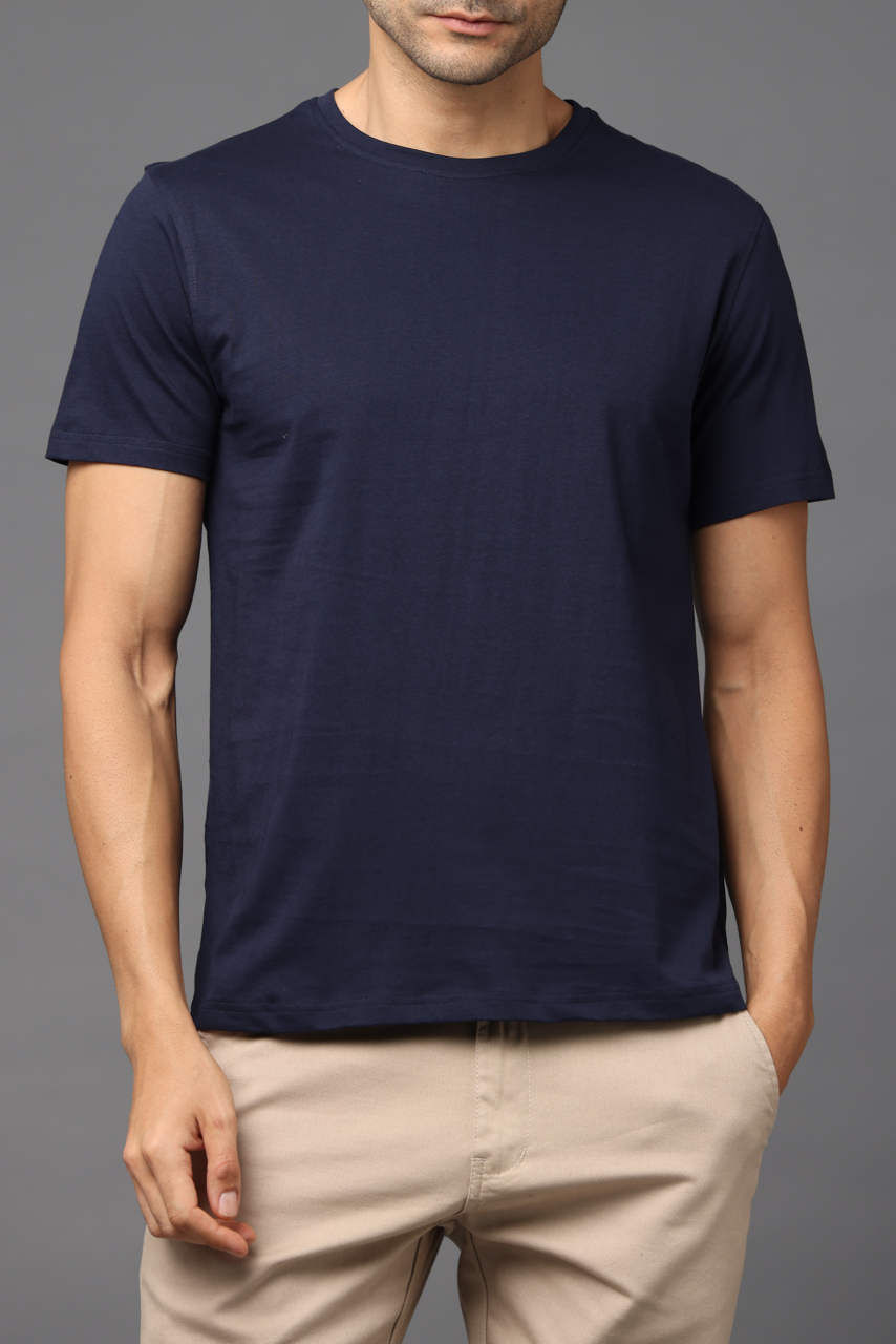 Alfaq Basics Premium Navy Blue Tshirt