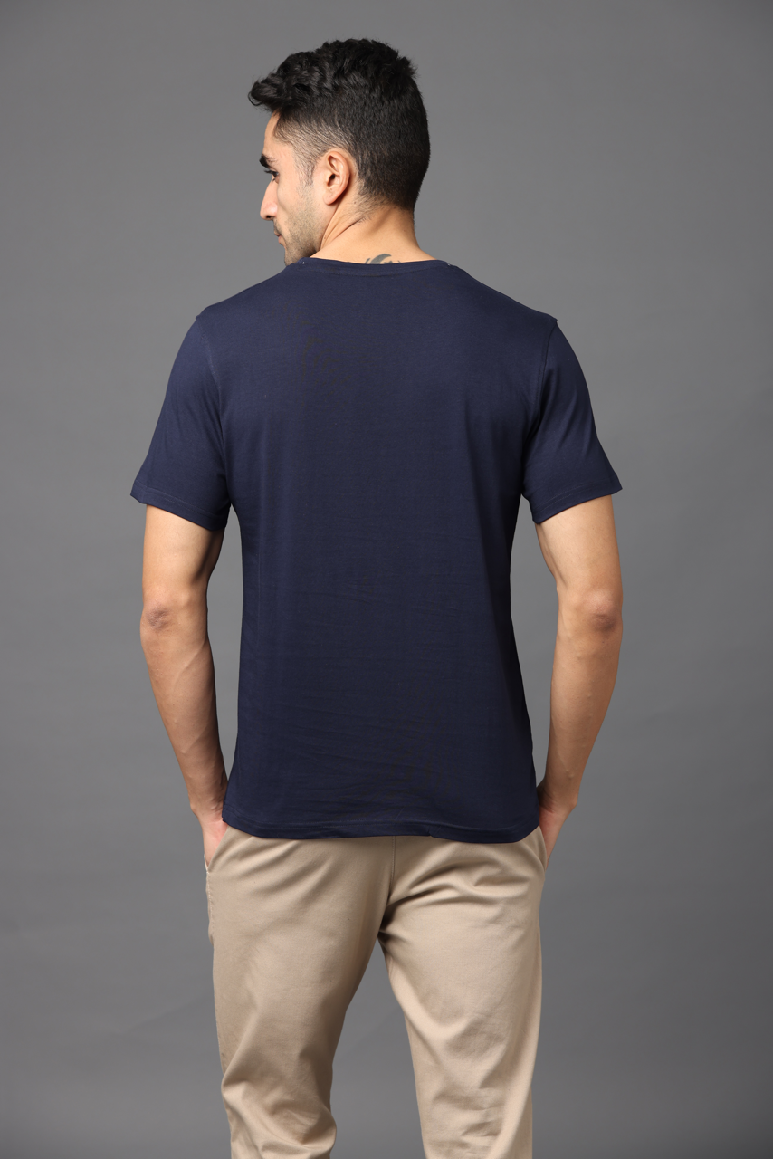 Alfaq Basics Premium Navy Blue Tshirt