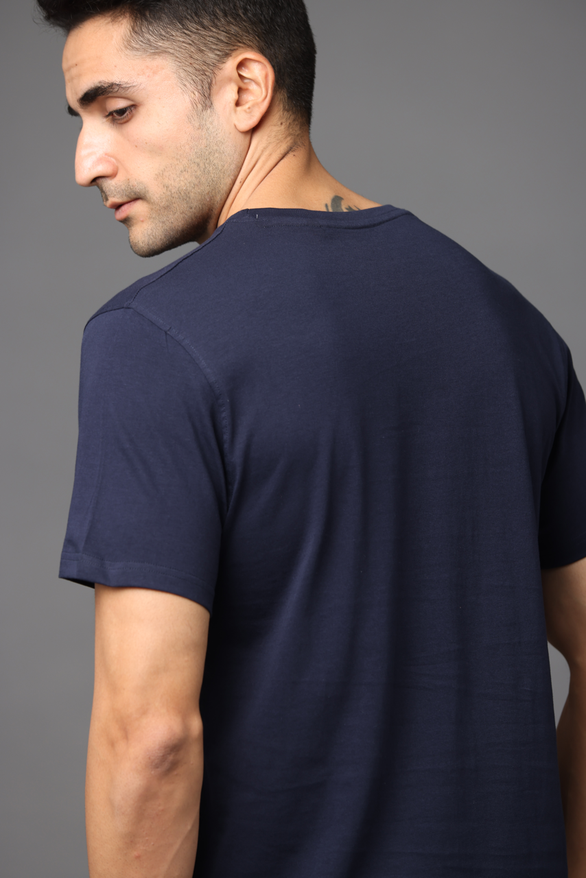 Alfaq Basics Premium Navy Blue Tshirt