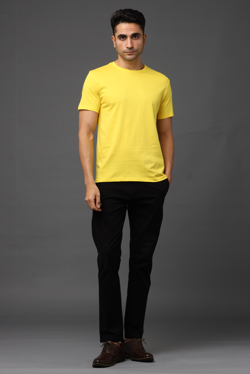 Alfaq Basic Premium Yellow Basic T-shirt