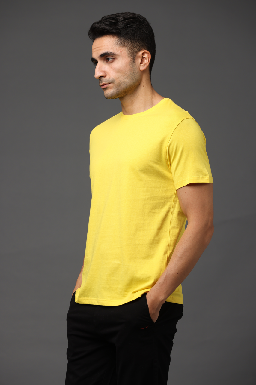 Alfaq Basic Premium Yellow Basic T-shirt