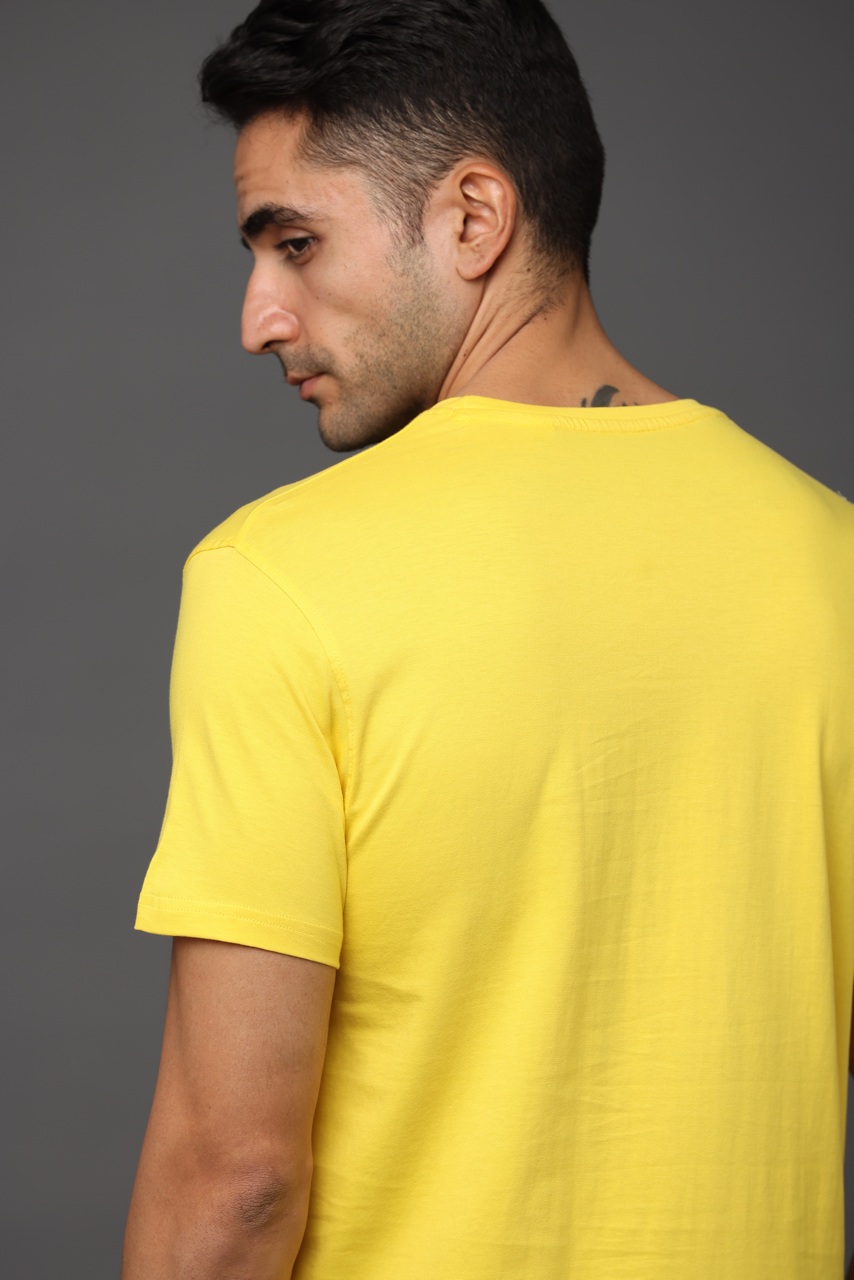 Alfaq Basic Premium Yellow Basic T-shirt