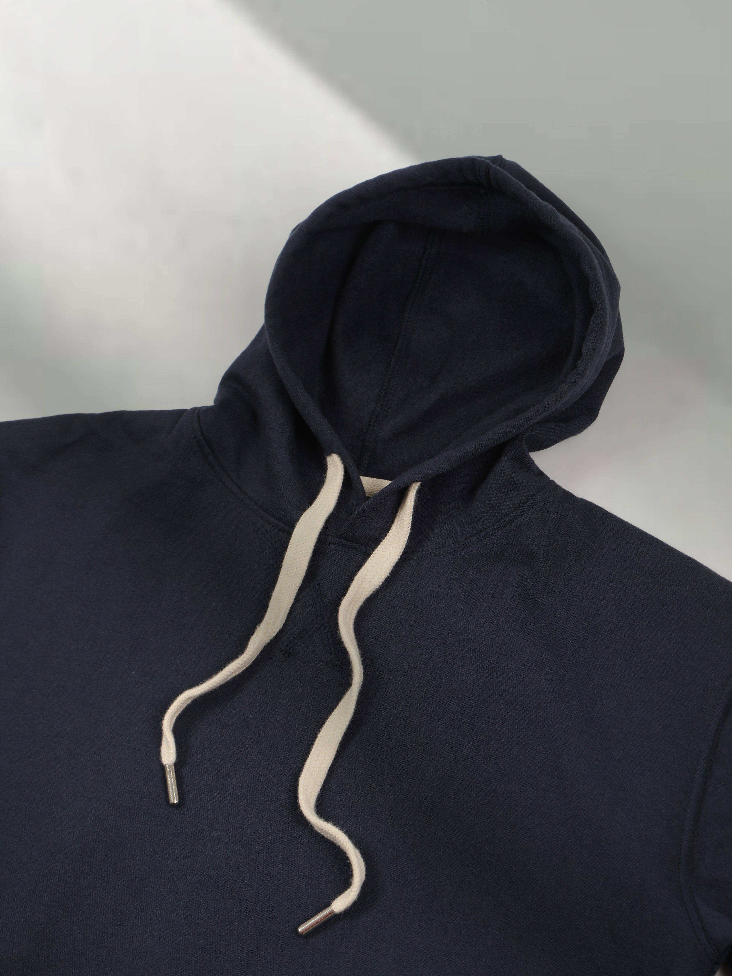 Alfaq Basic Navy Blue Hoodie