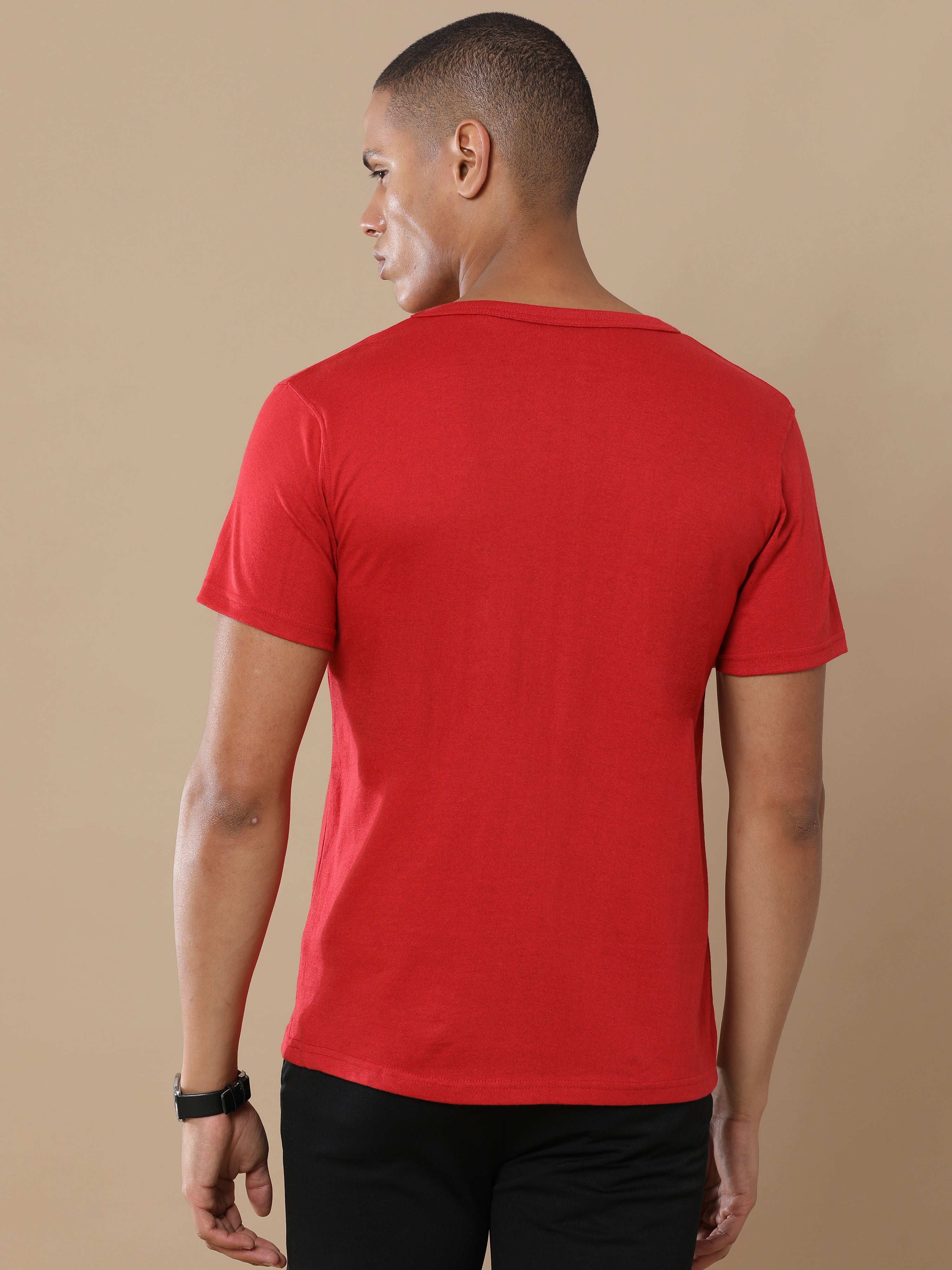 Alfaq Basic Sustinable Red Tshirt