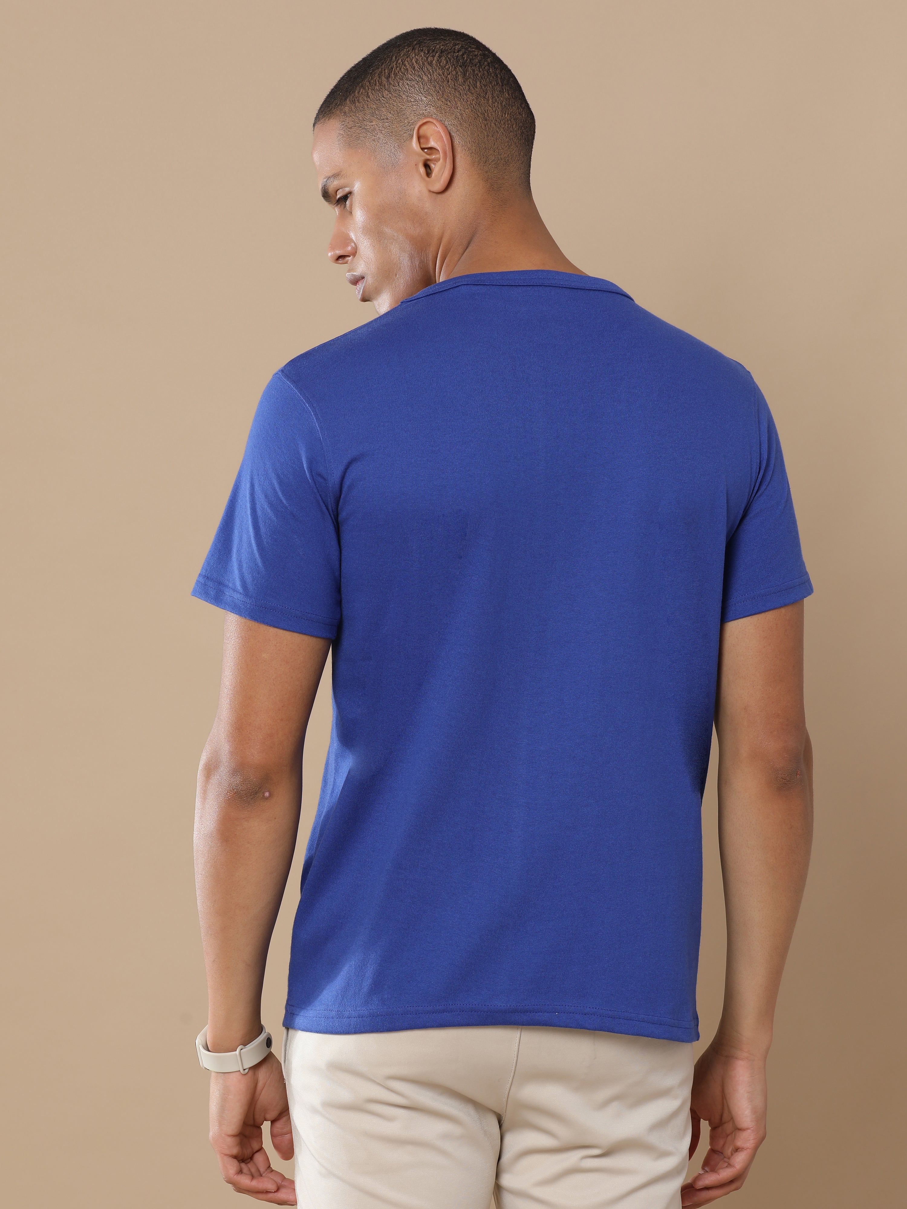 Alfaq Basic Sustinable Blue T-shirt