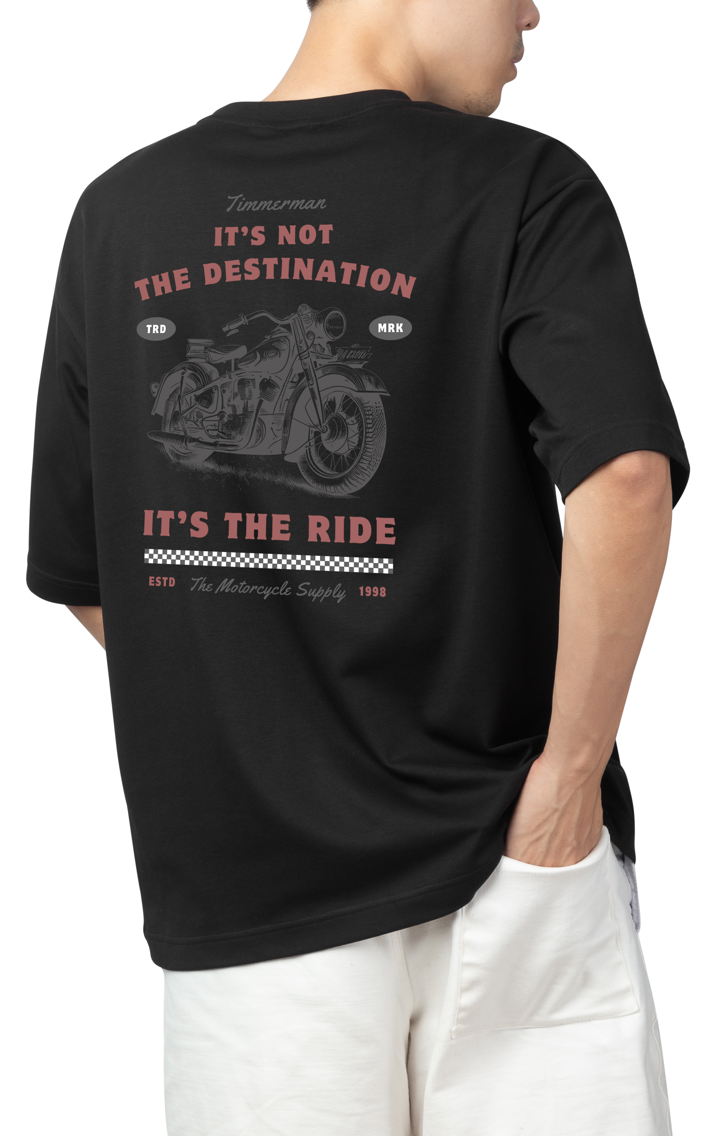 Alfaq It's Not The Destination Oversized T-shirt