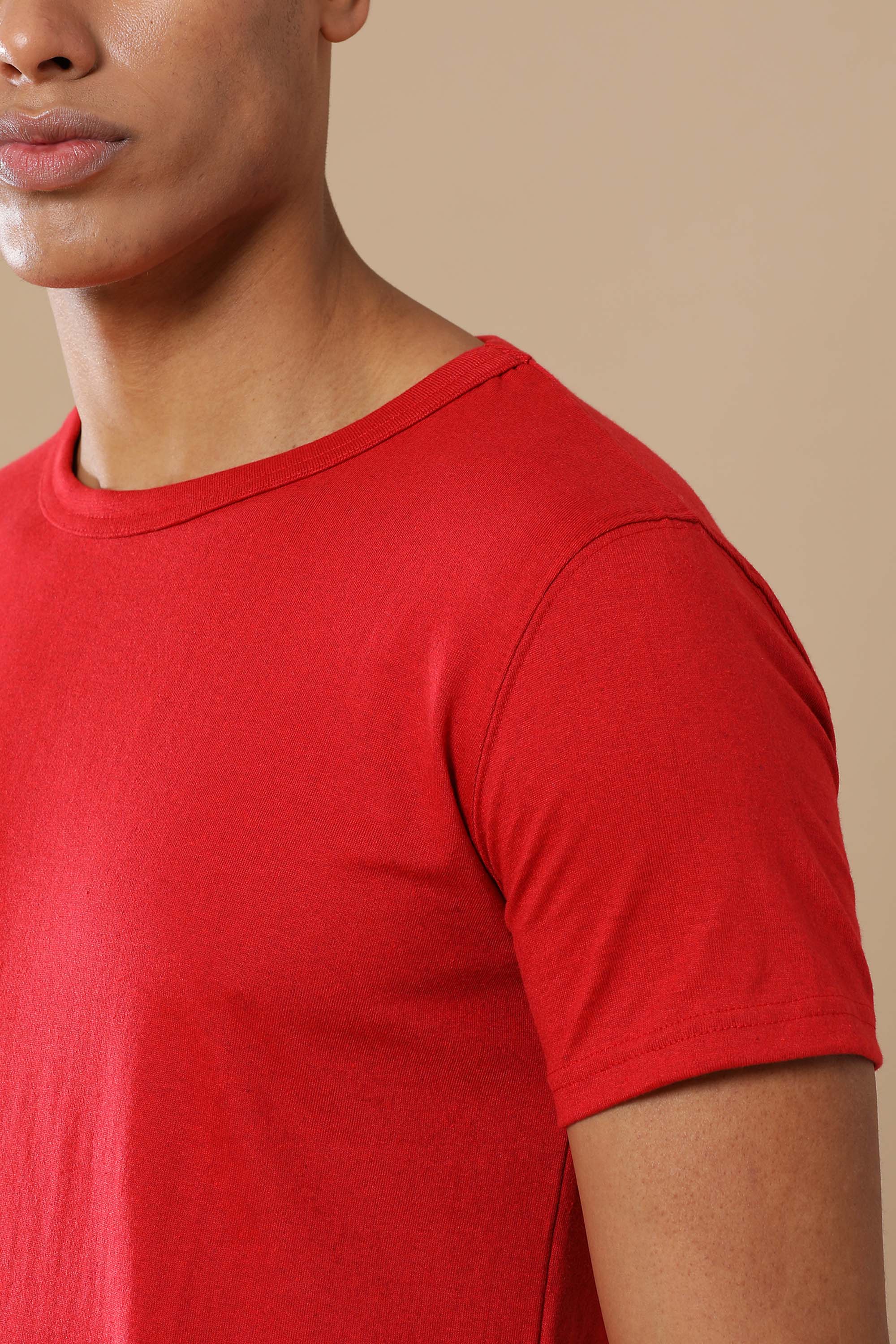 Alfaq Basic Sustinable Red Tshirt