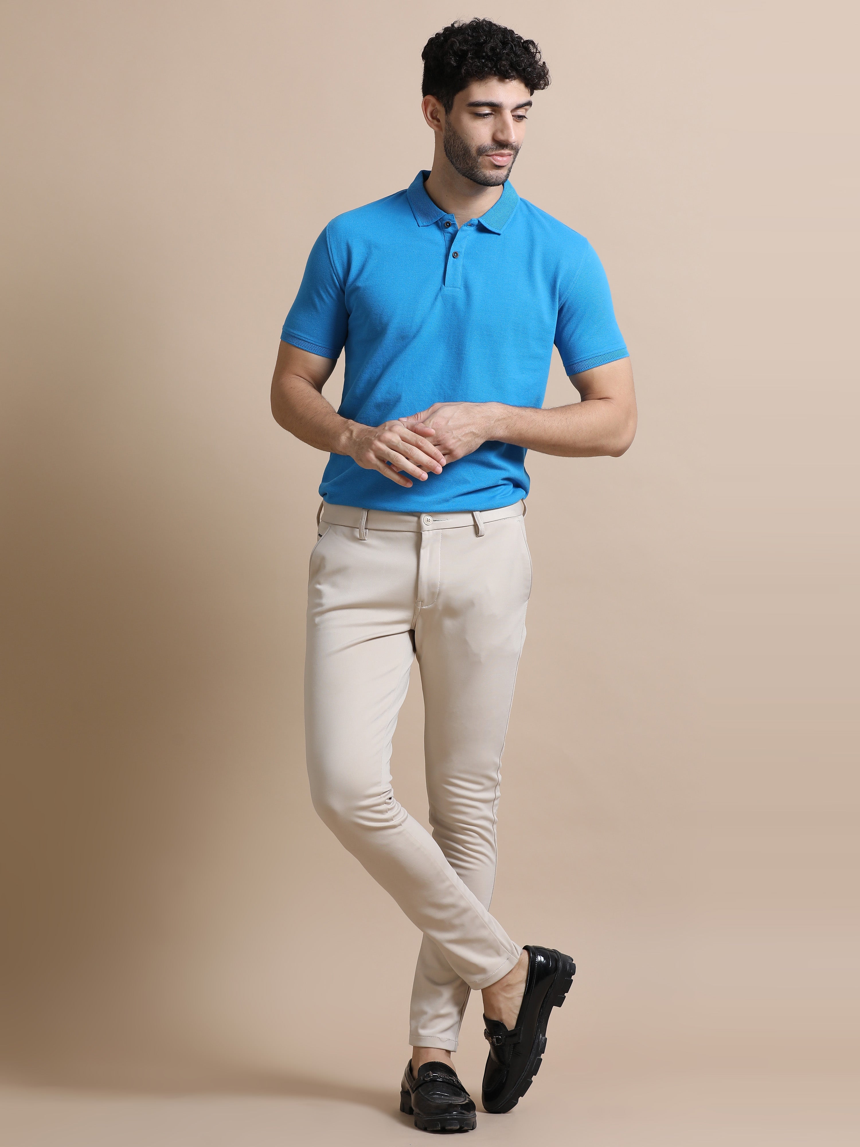 Basic Aqua Blue Polo Tshirt