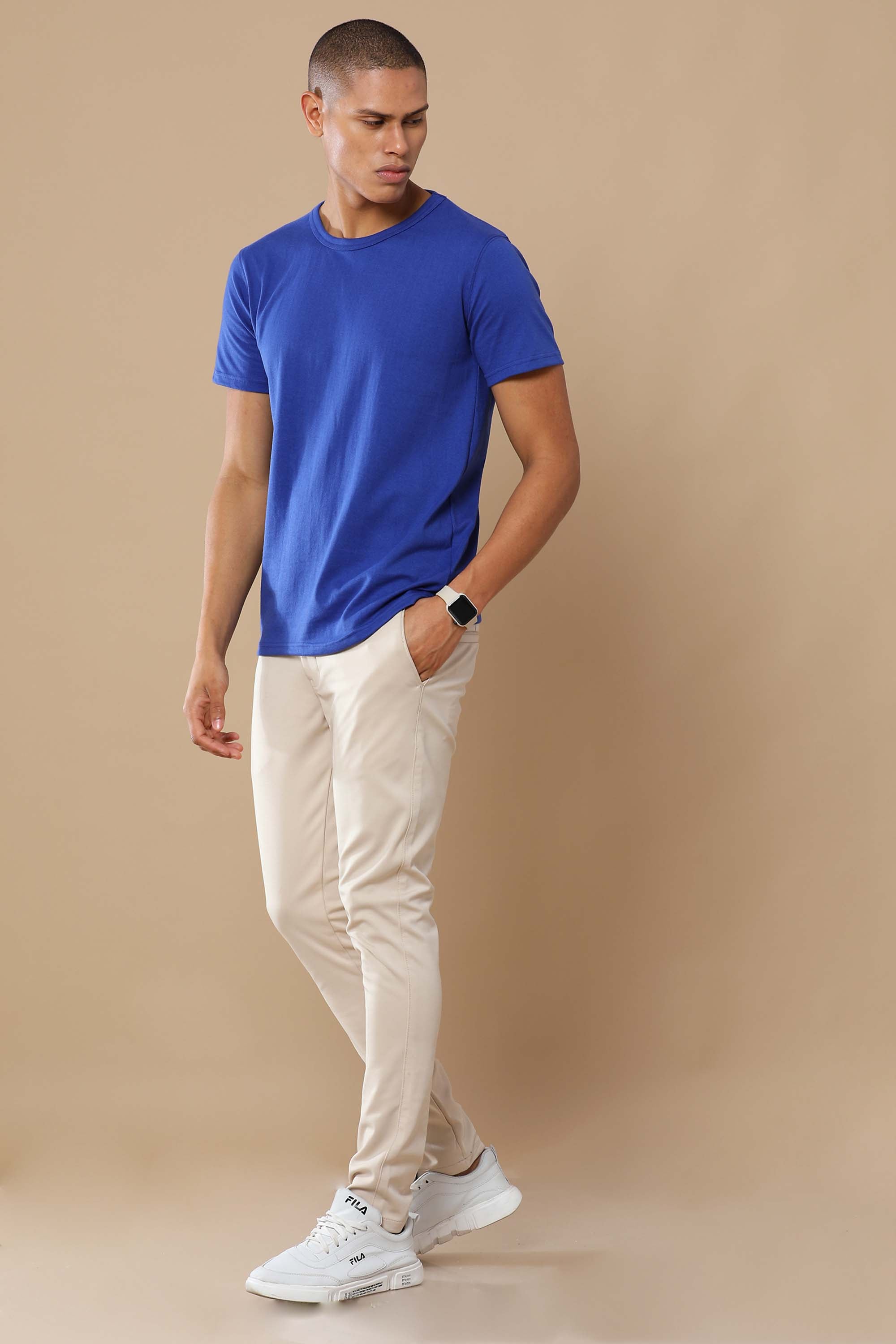 Alfaq Basic Sustinable Blue T-shirt