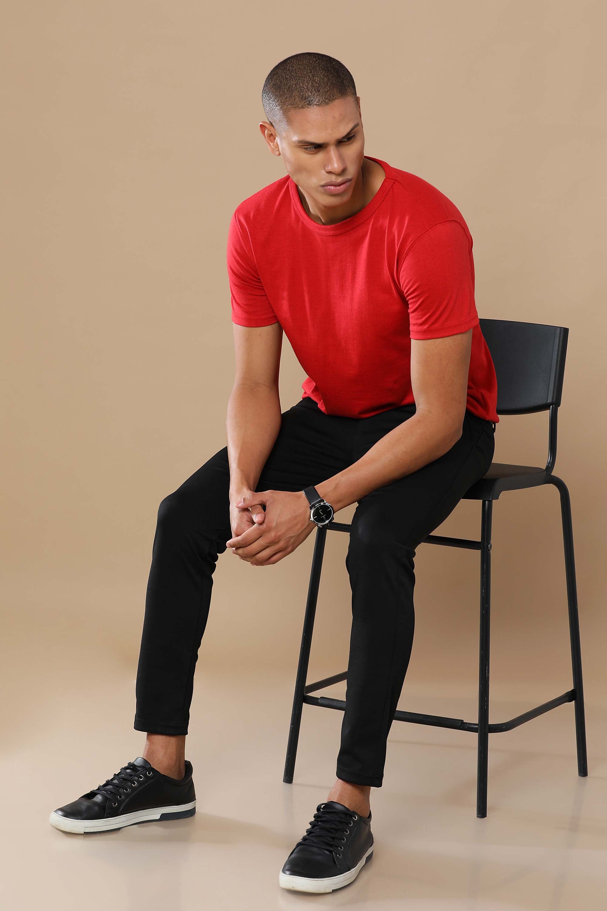 Alfaq Basic Sustinable Red Tshirt