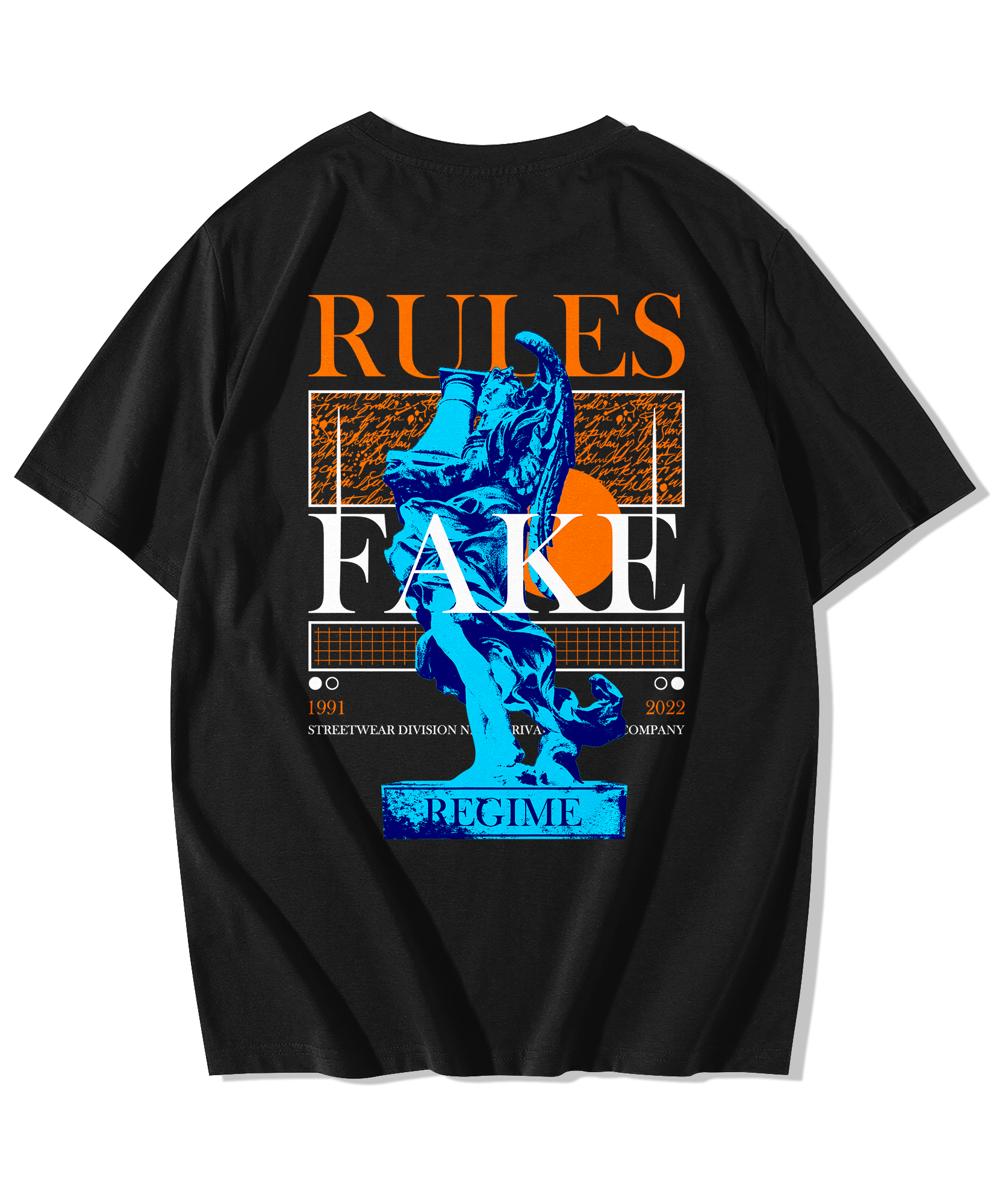 Alfaq Rules Fake Oversized T-Shirt - Alfaq
