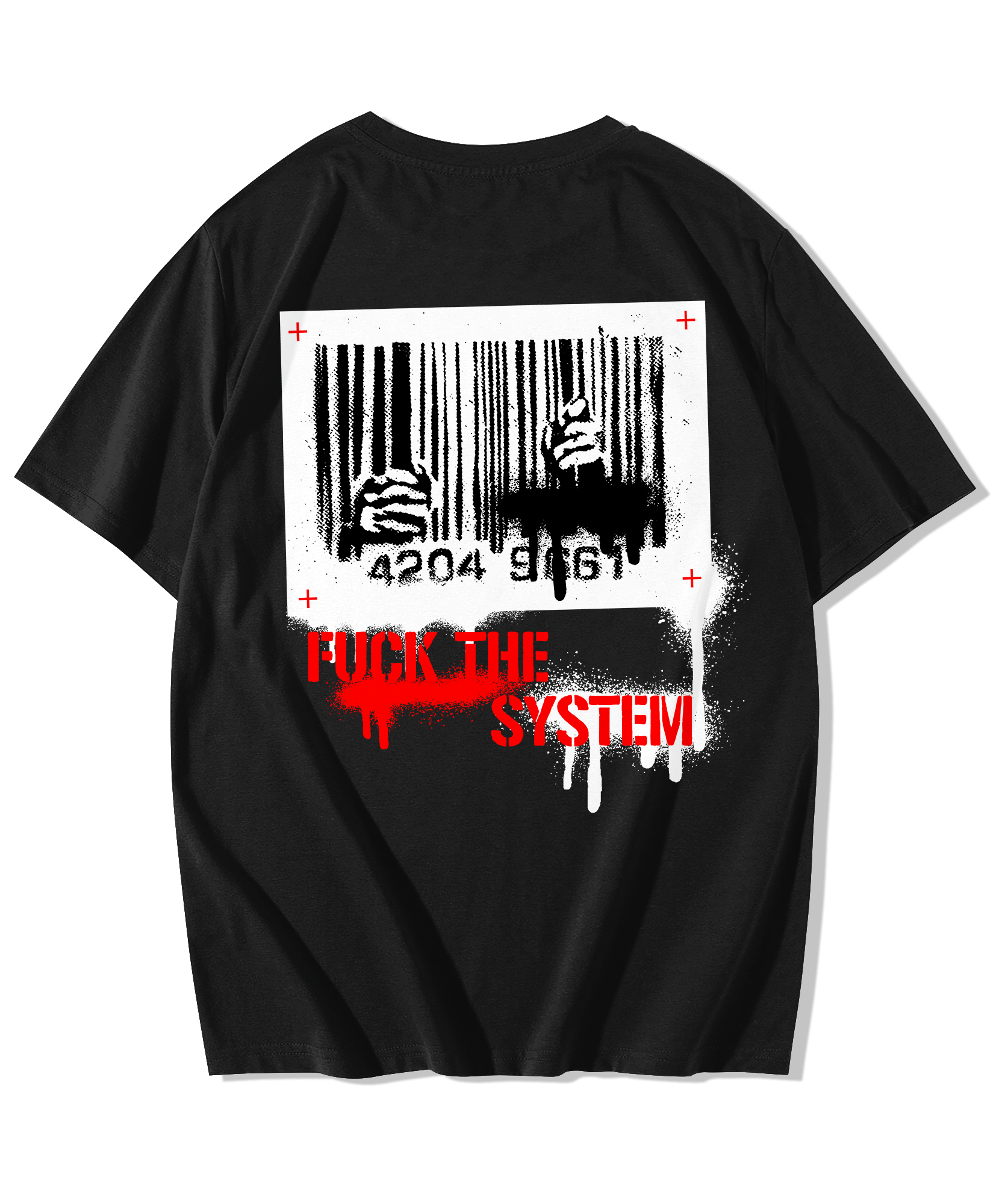 Alfaq Fuck the system Oversized T-Shirt - Alfaq