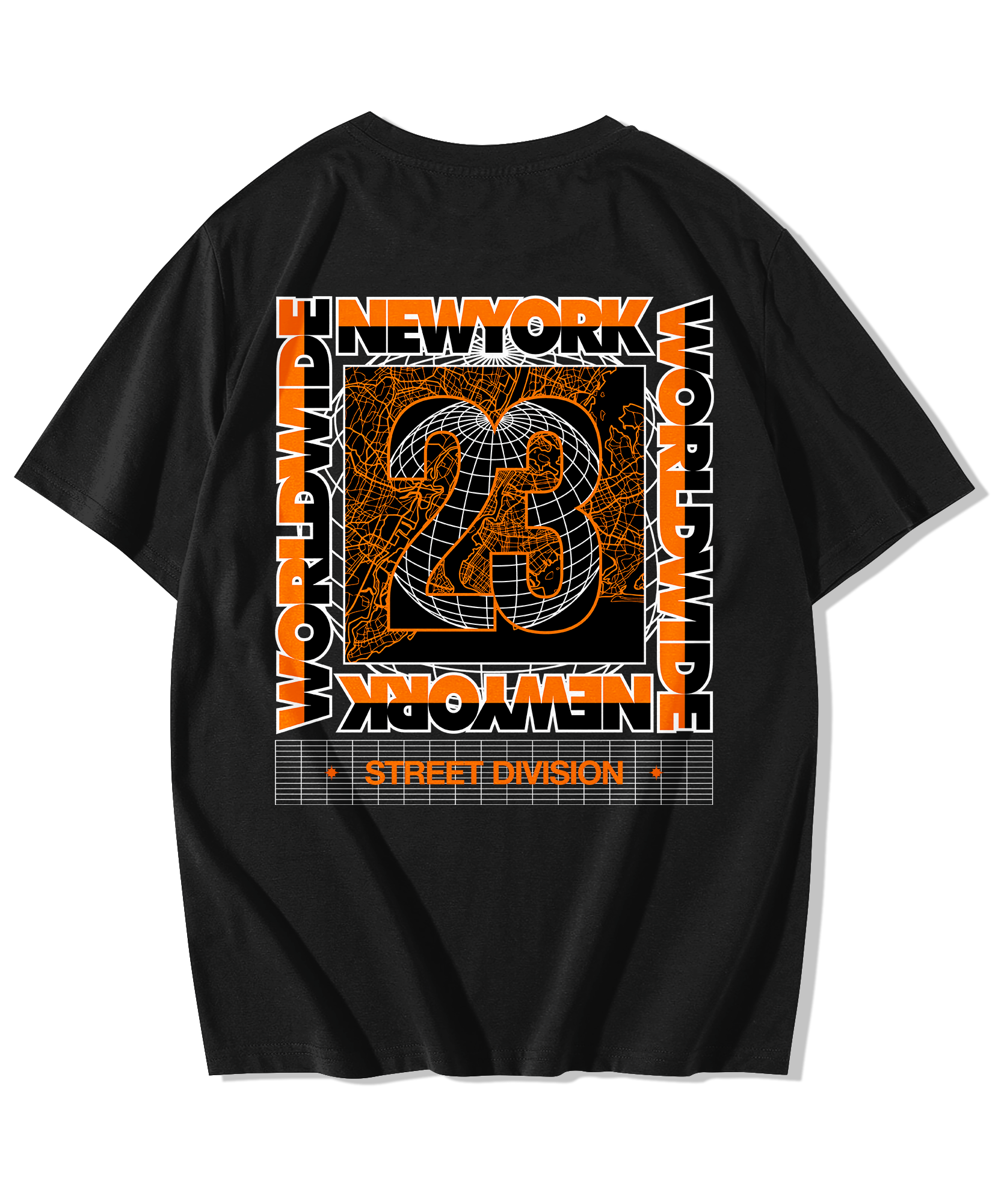 Alfaq Newyork street division Oversized T-Shirt - Alfaq