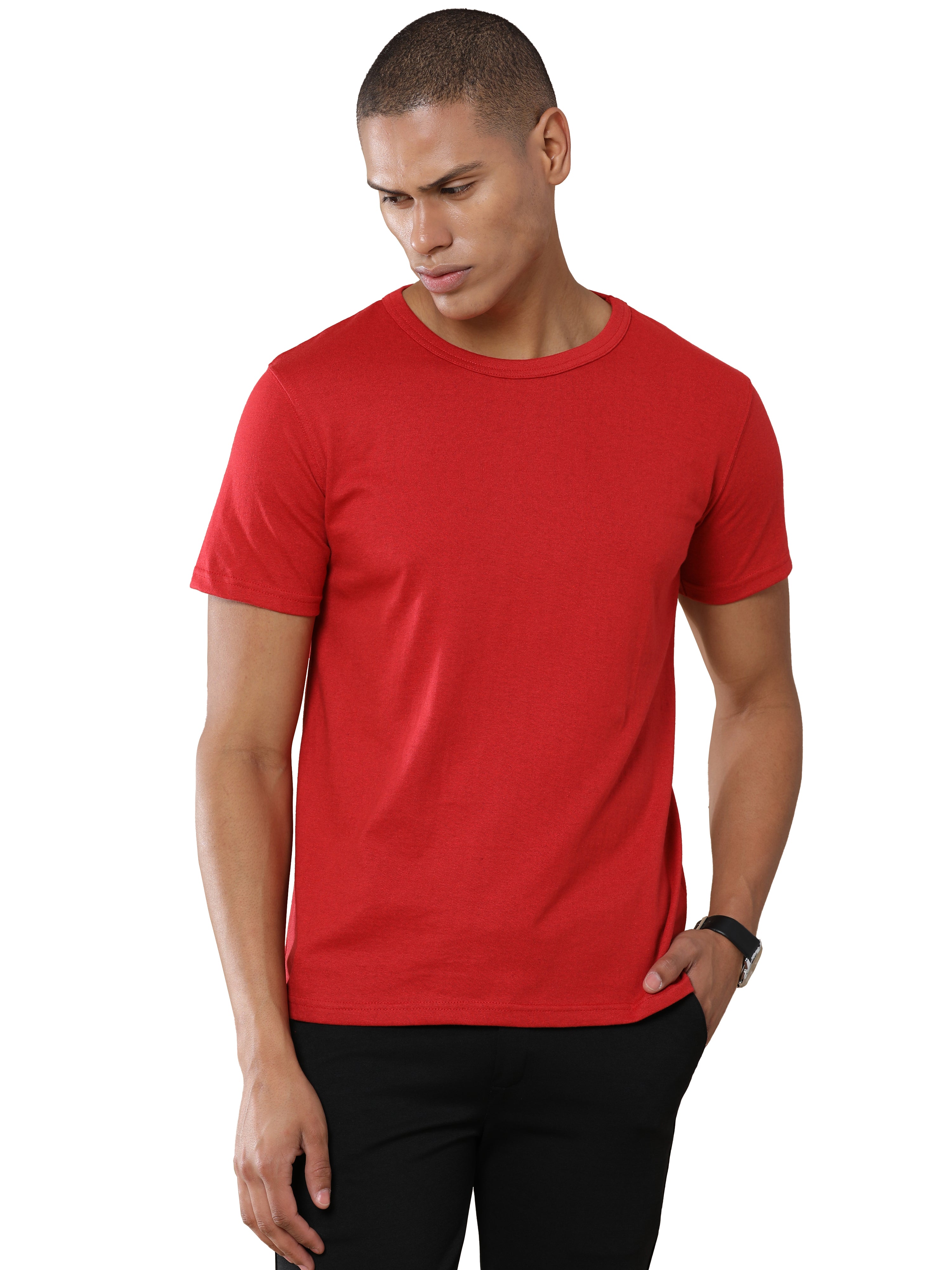 Alfaq Basic Sustinable Red Tshirt
