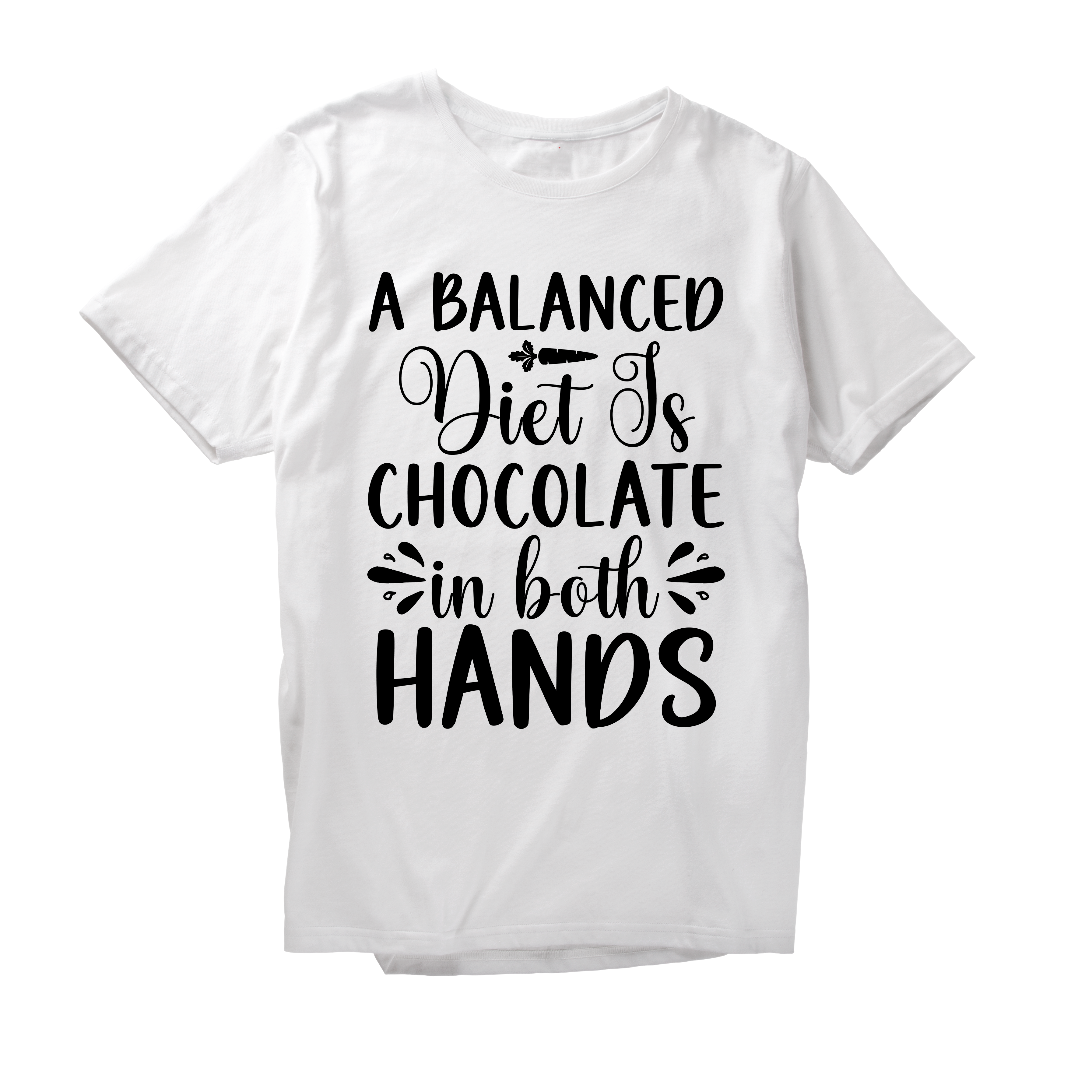 Alfaq A Balanced Diet Is Chocolate In Both Handa T-Shirt
