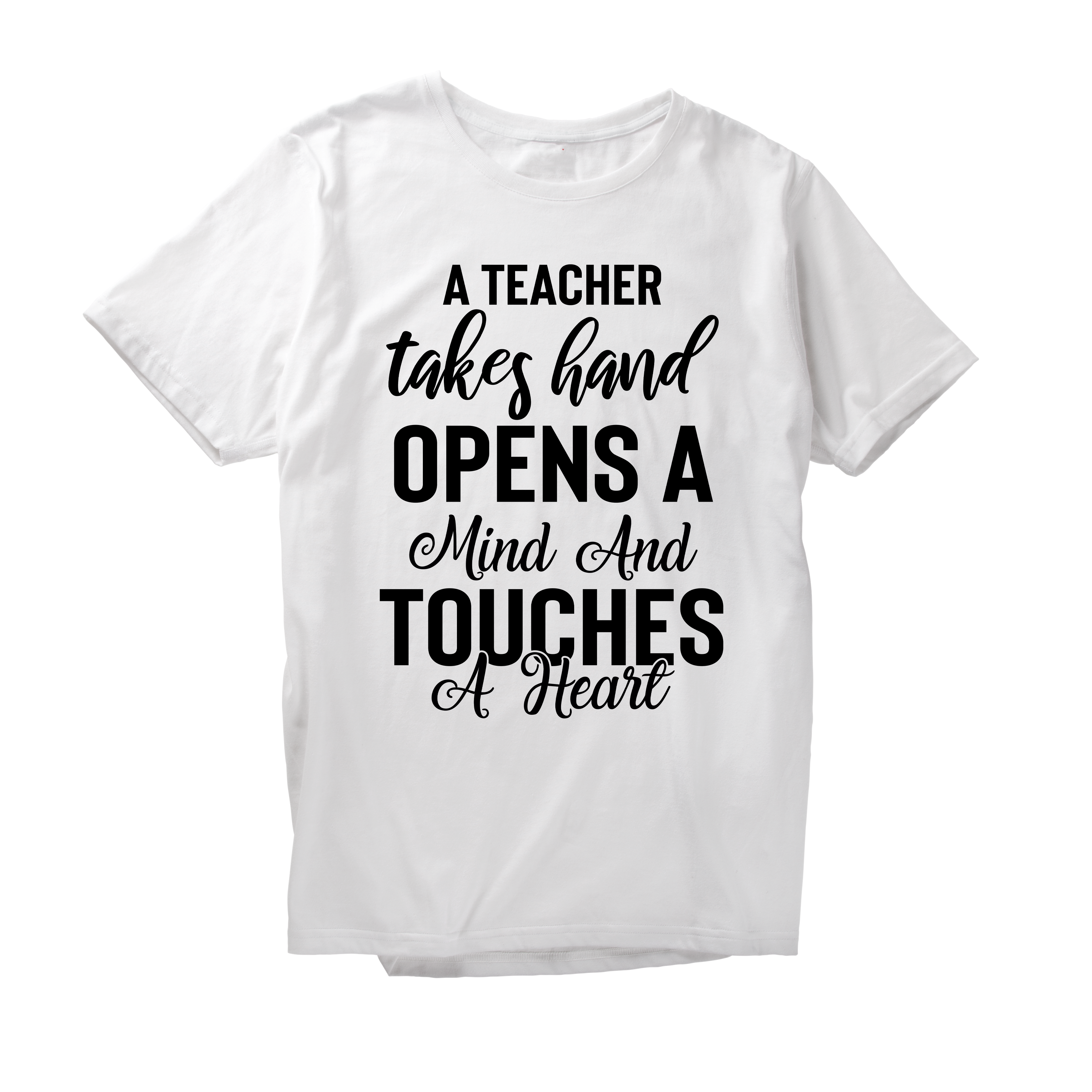Alfaq A Teacher take hand opens a mind and touches a heart T-Shirt
