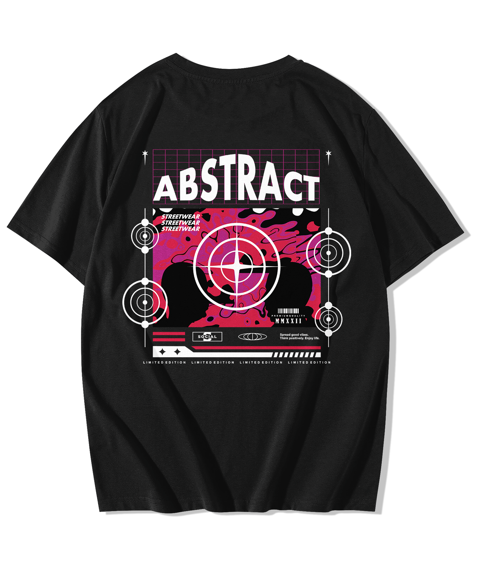Alfaq Abstract Oversized T-Shirt - Alfaq