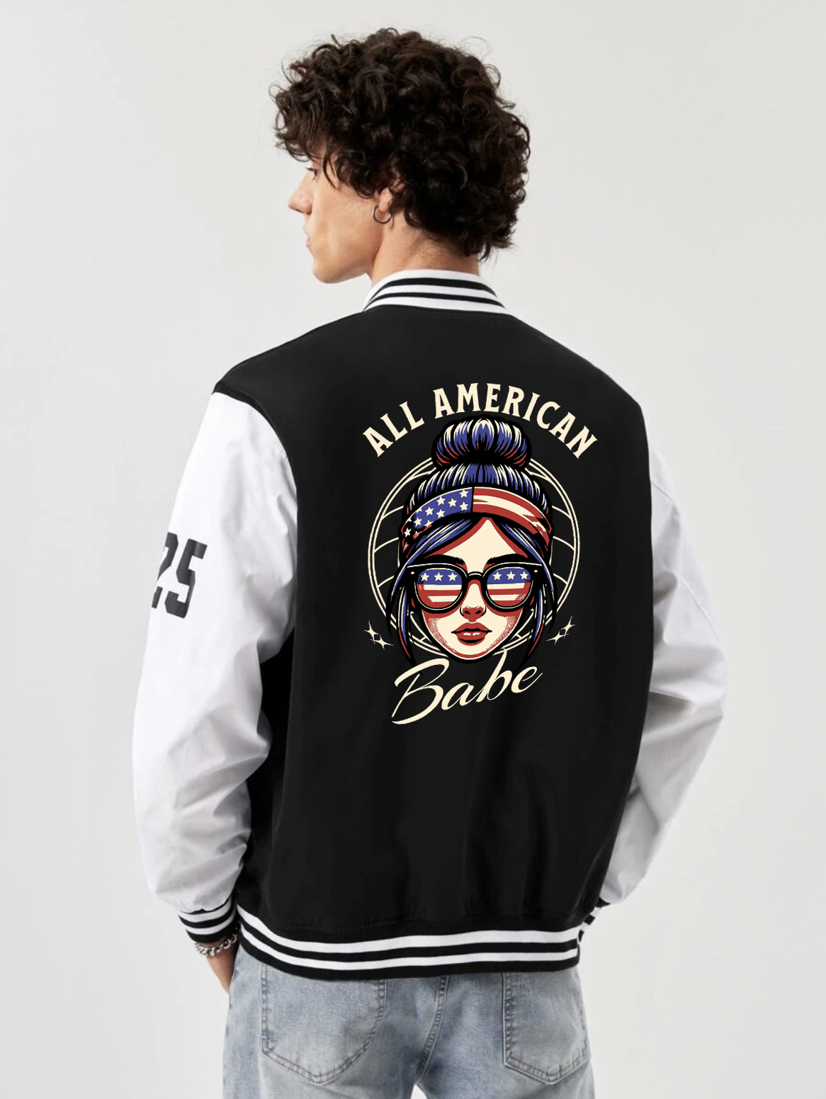 Alfaq All American Babe Varsity Jacket - Alfaq