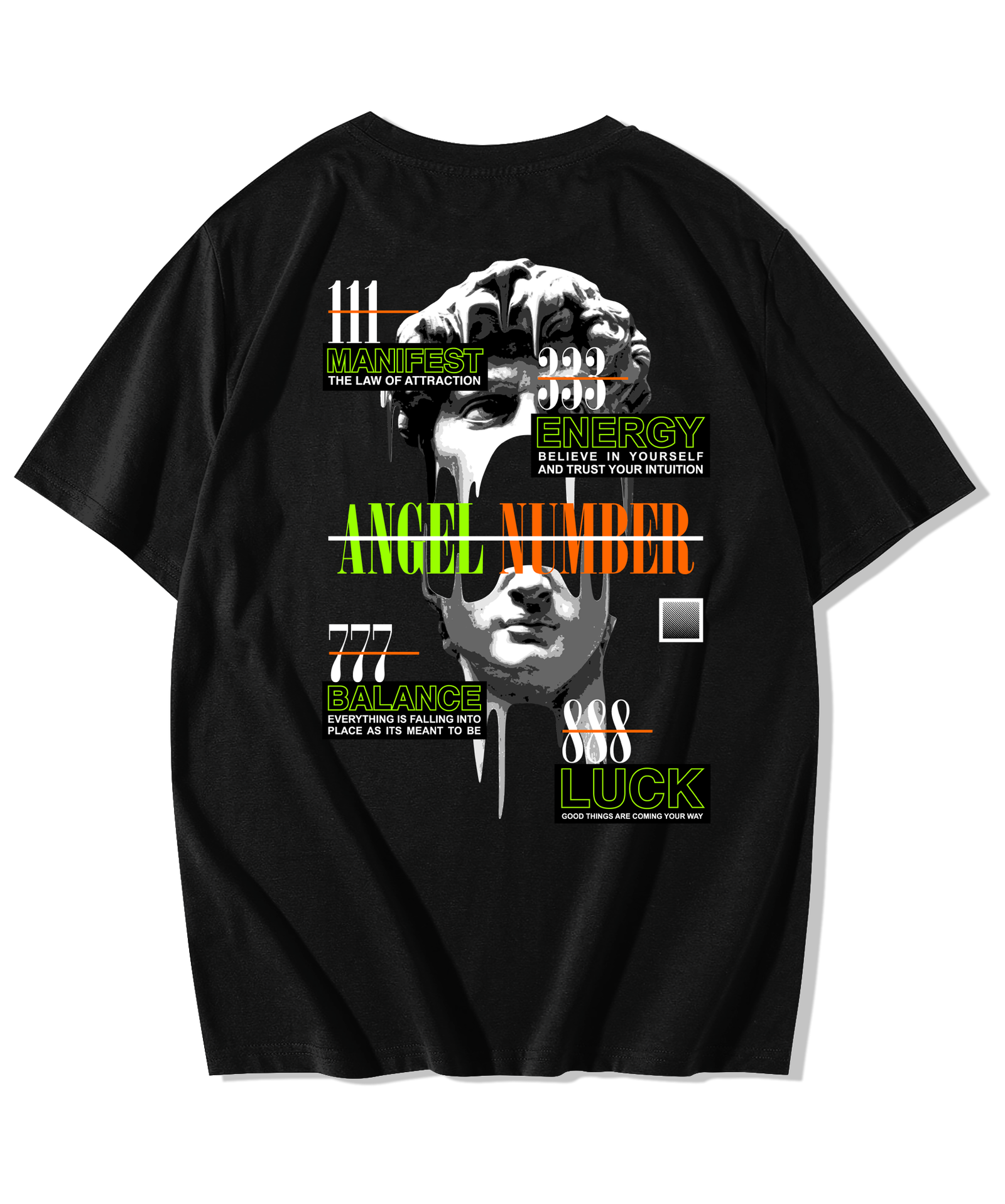 Alfaq Angel Number Oversized T-Shirt - Alfaq