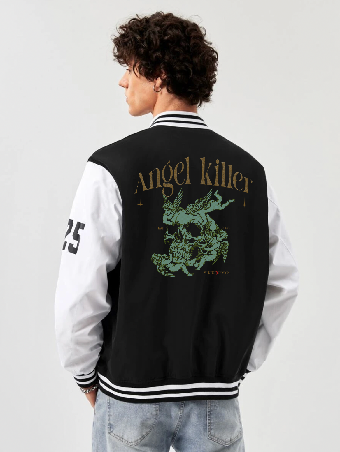 Alfaq Angel killer Varsity Jacket - Alfaq
