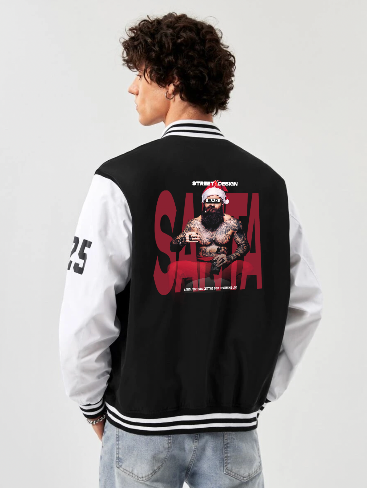 Santa Varsity Jacket for men