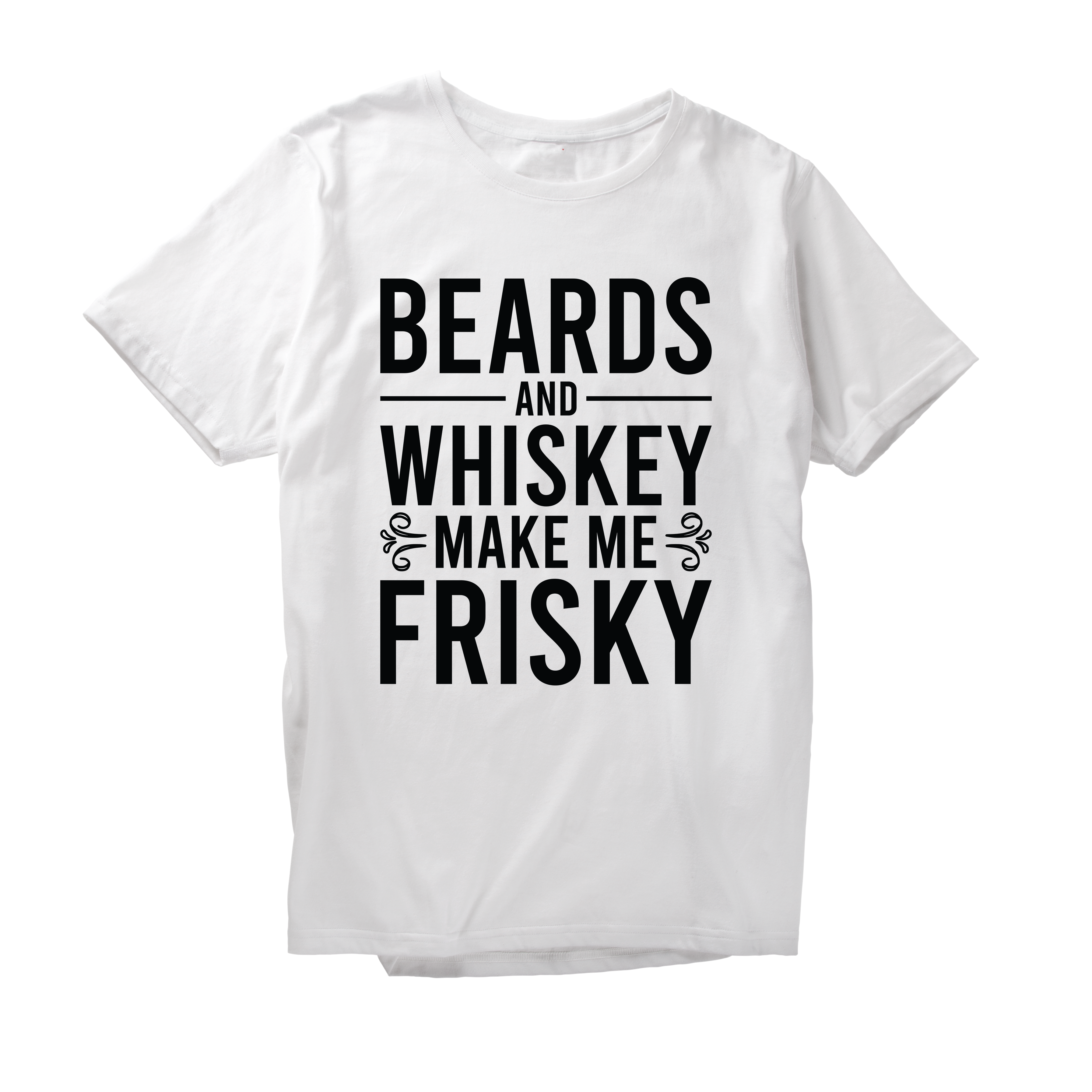Alfaq Beards And Whiskey Make Me Frisky T-Shirt