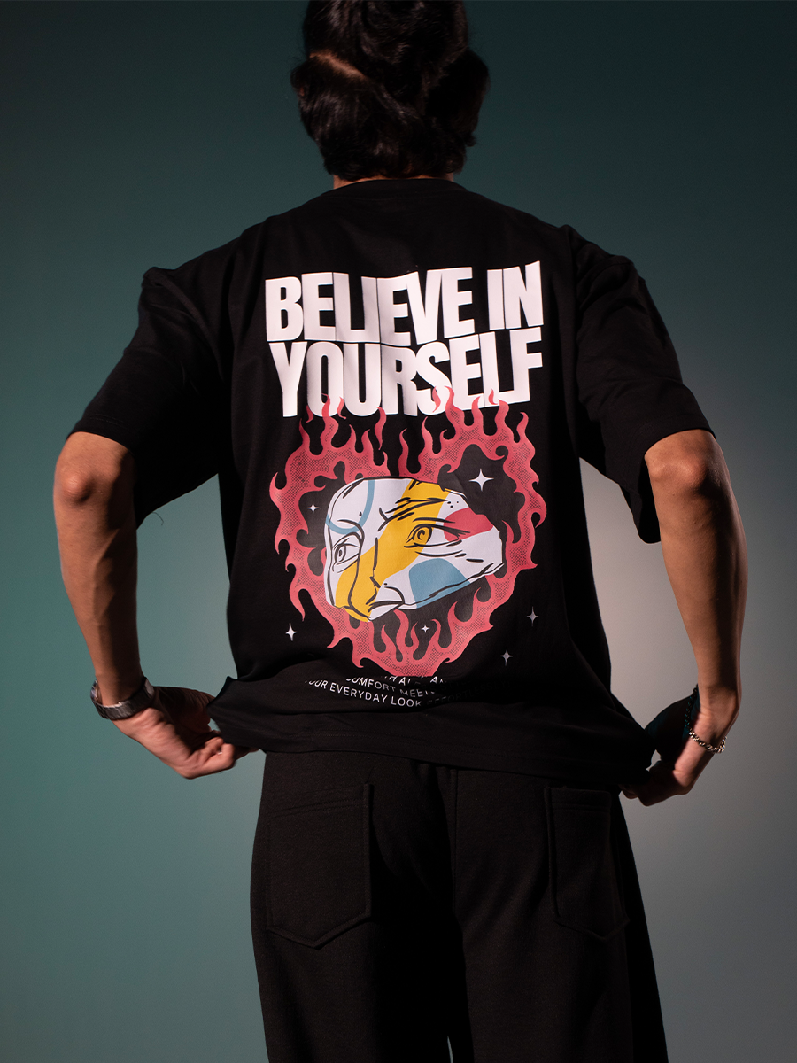 "Believe in Yourself" back print tshirt