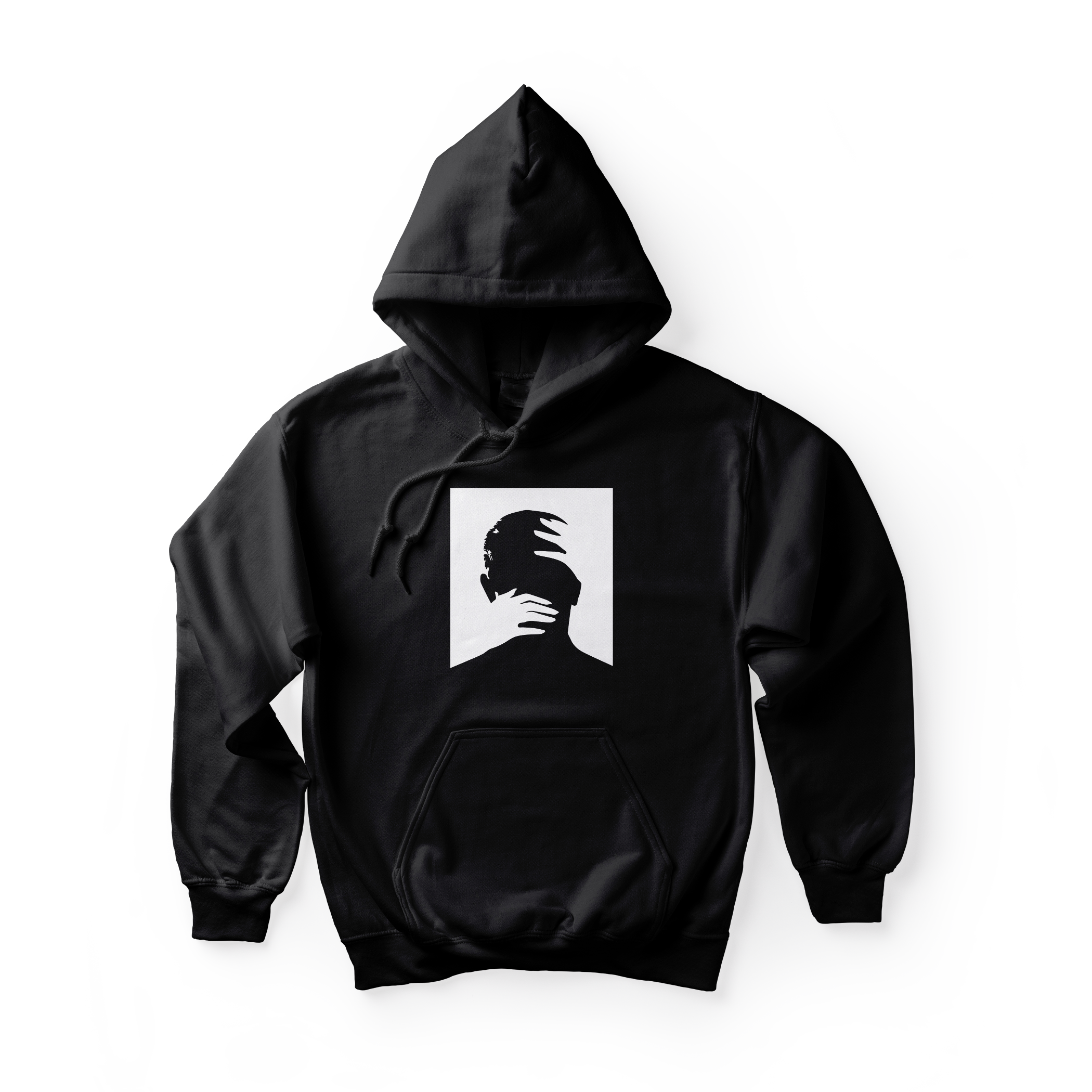 Alfaq Black and White Art Drawing Hoodie