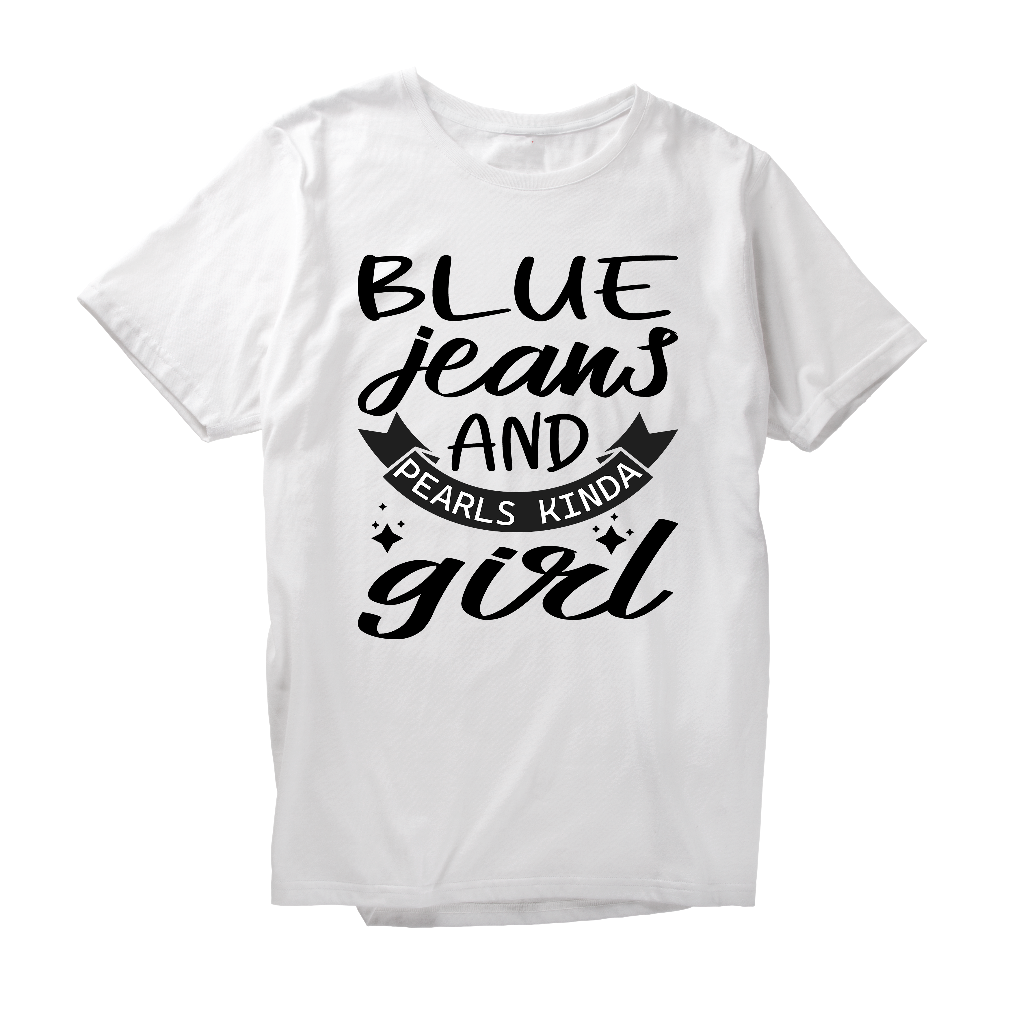 Alfaq Blue jeans and pearls kinda gvel T-Shirt