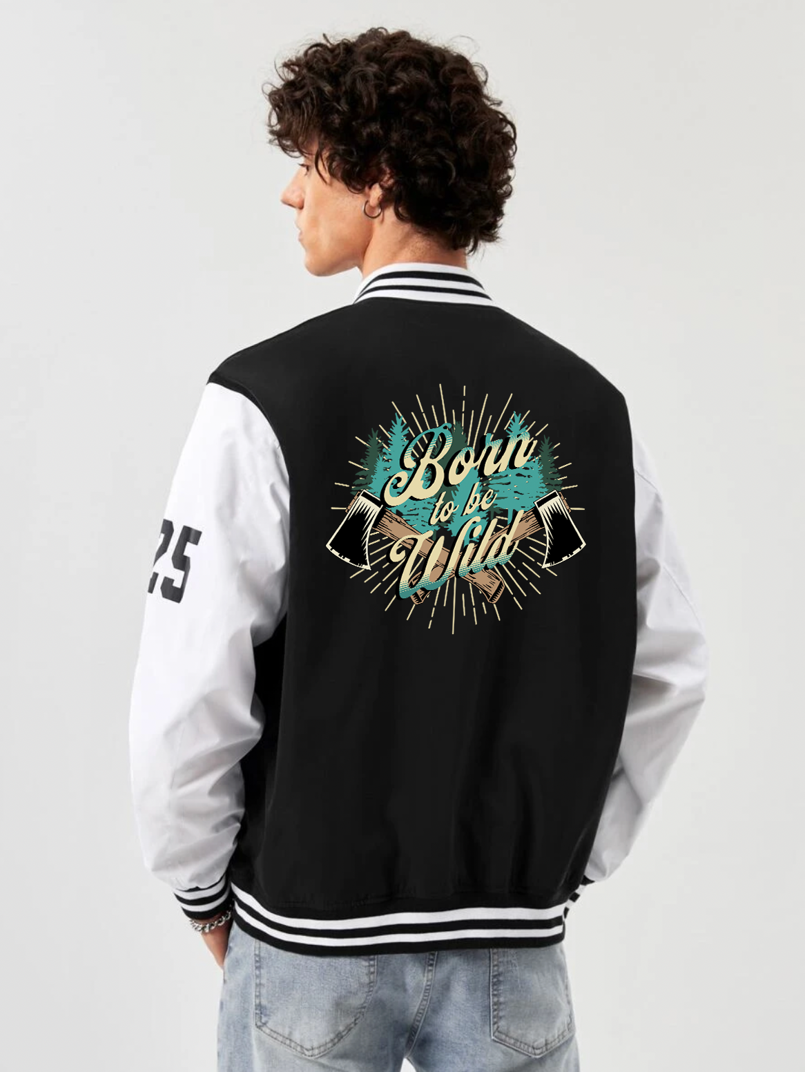 Alfaq Born To Be Wild Varsity Jacket