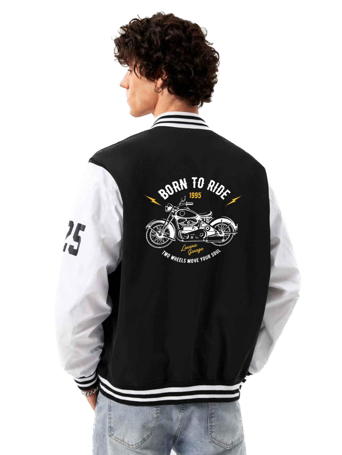 Alfaq Born To Ride 1995 Varsity Jacket