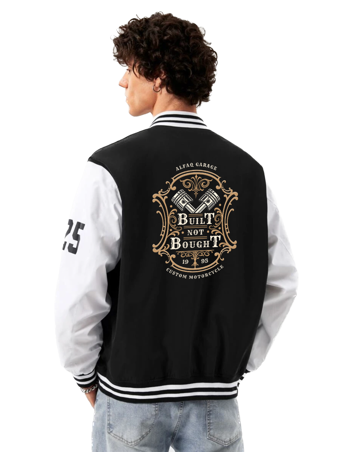 Alfaq Built Not Bought Varsity Jacket
