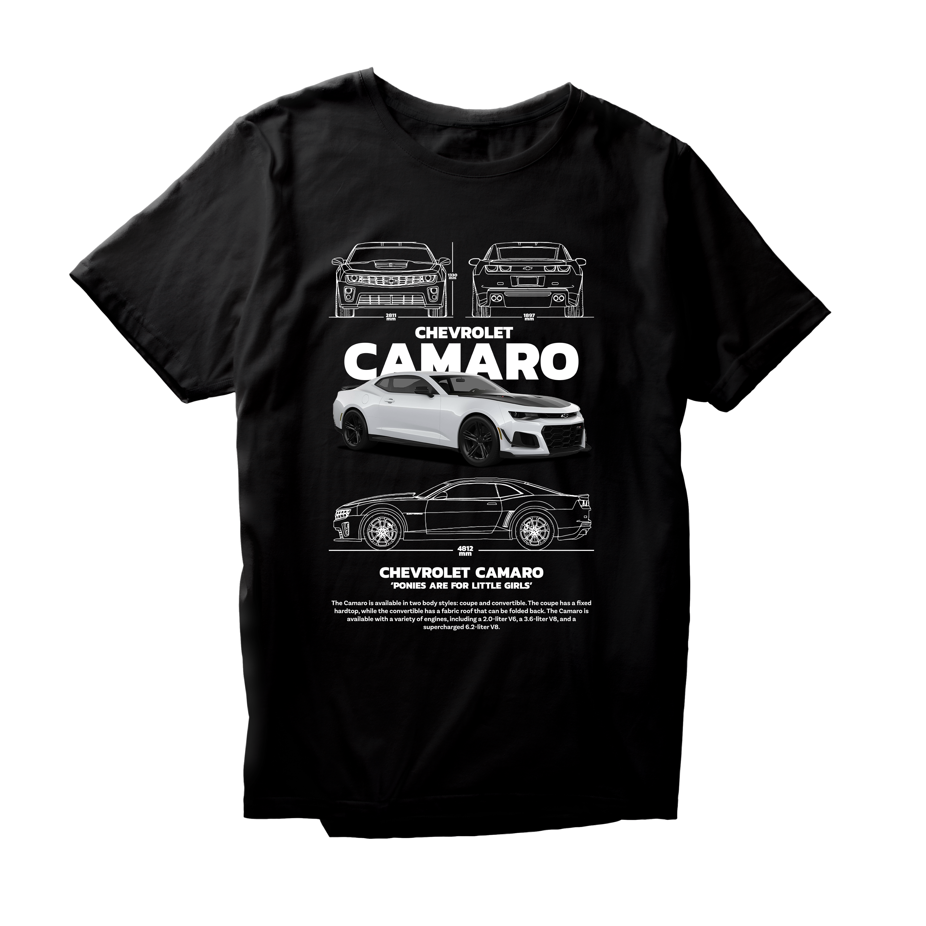 Alfaq CHEVROLET CAMARO - BLANCO T-Shirt