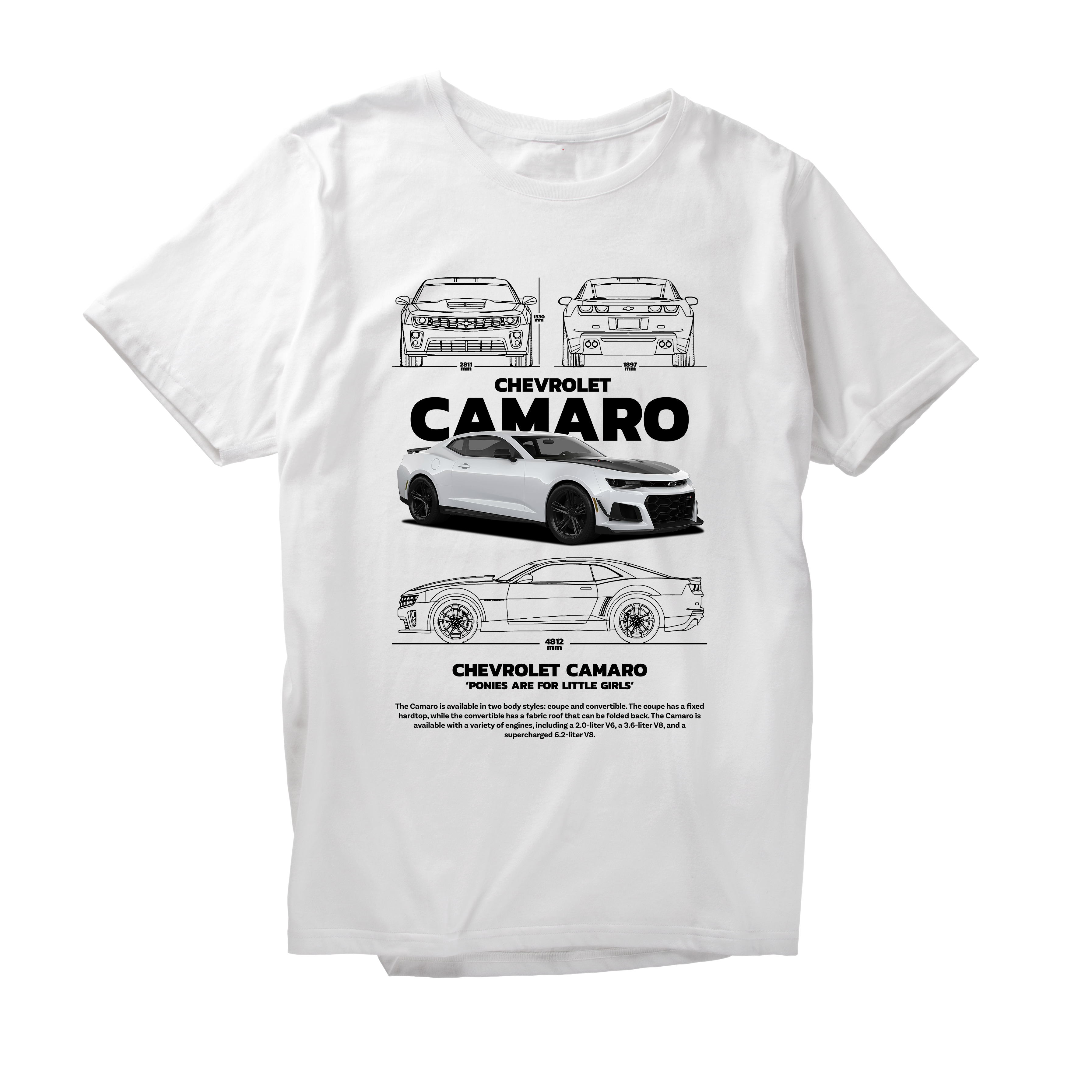 Alfaq CHEVROLET CAMARO - NEGRO T-Shirt