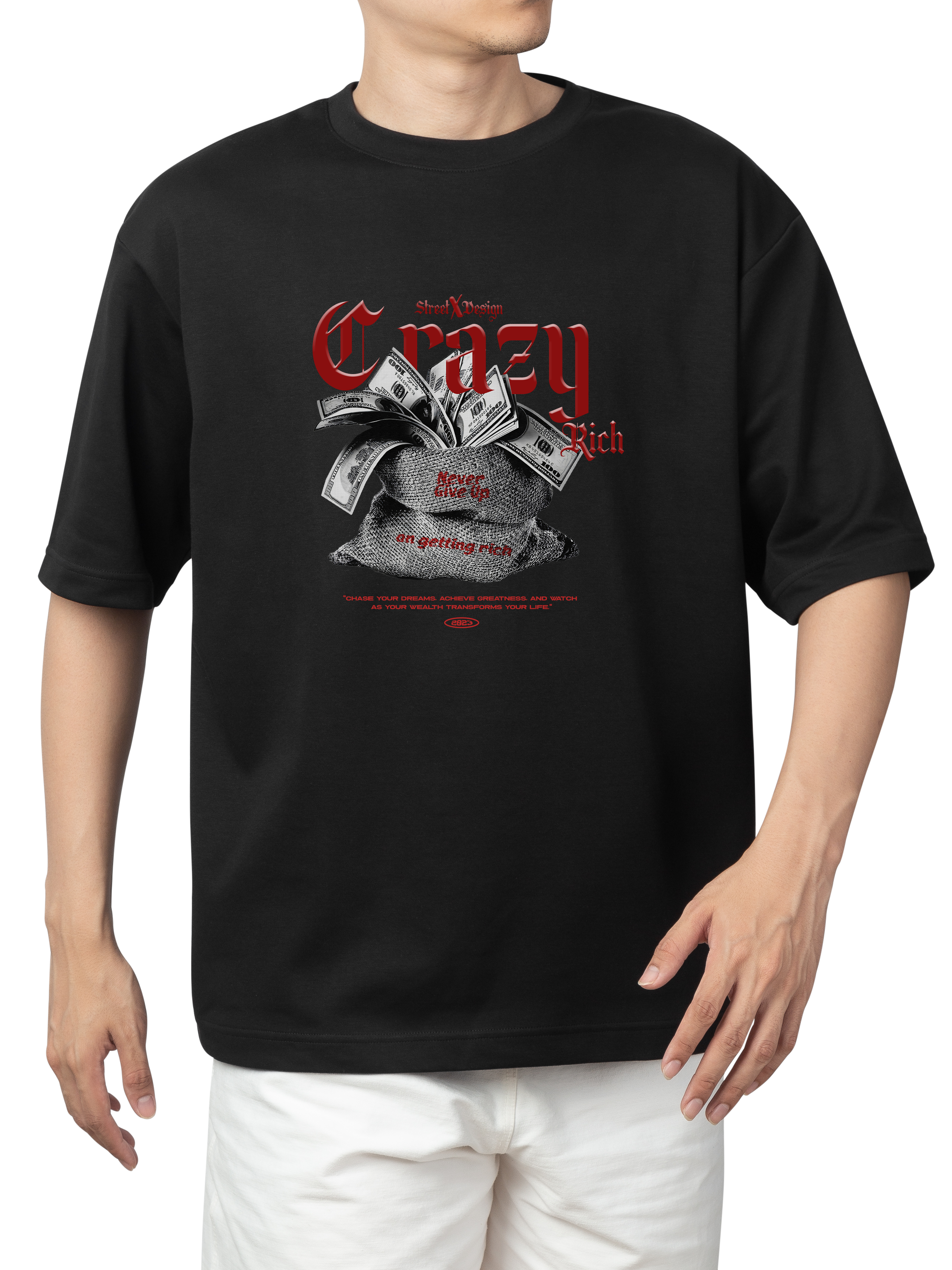 Alfaq Crazy Rich Oversized T-Shirt