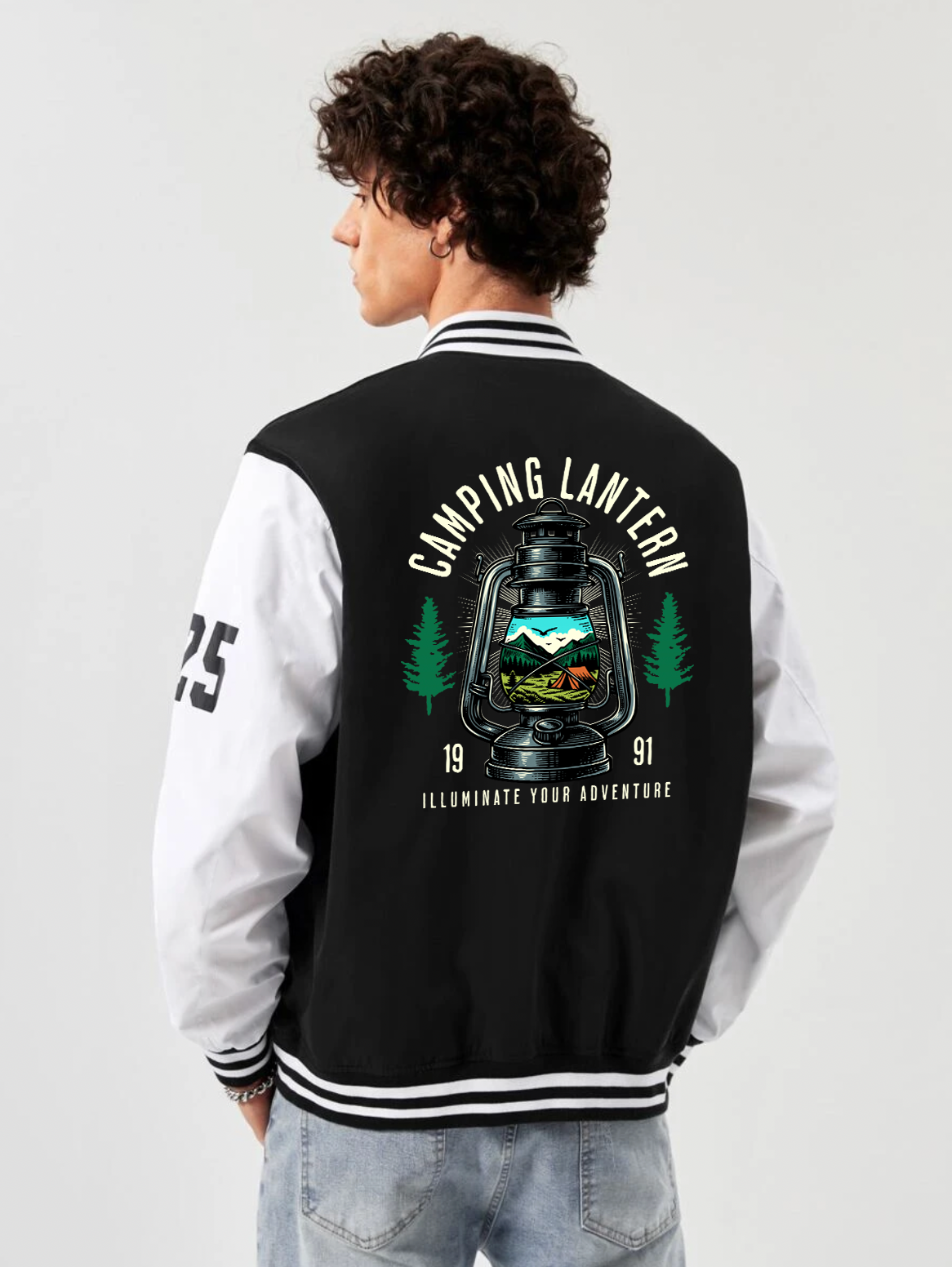 Camping Lantern Varsity Jacket