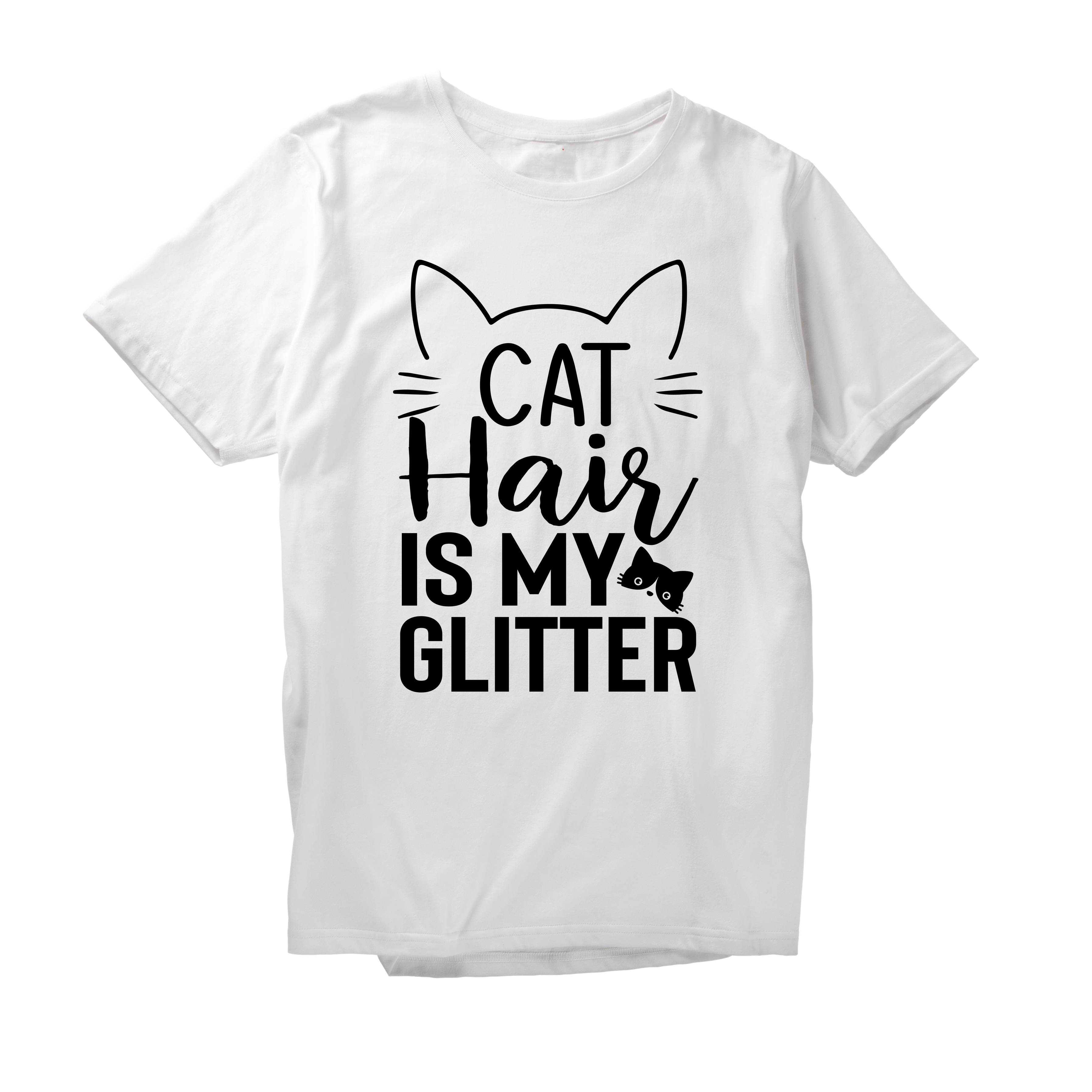 Alfaq Cat hair is my glitter T-Shirt