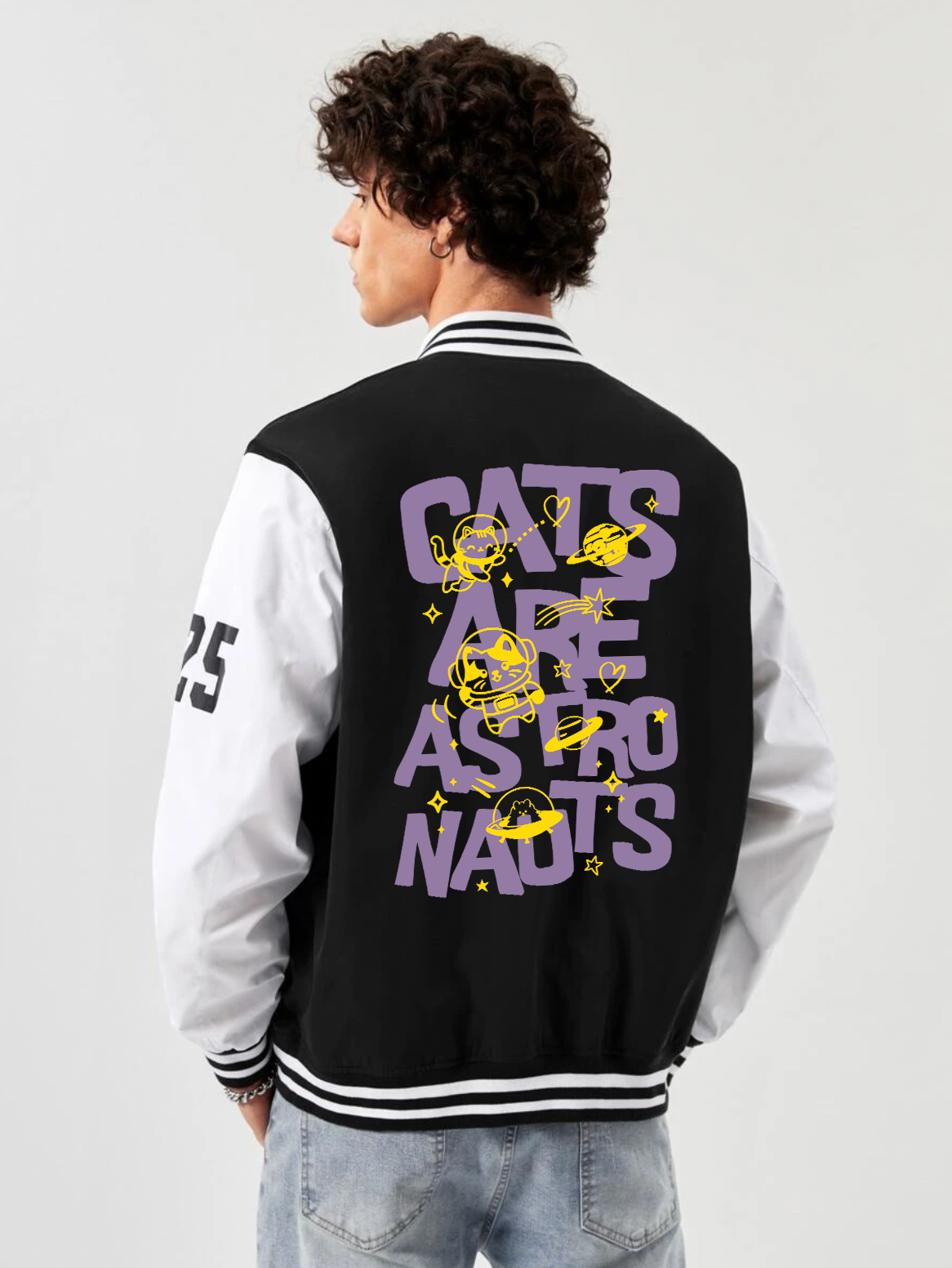 Cats Are Astro Nauts Varsity Jacket