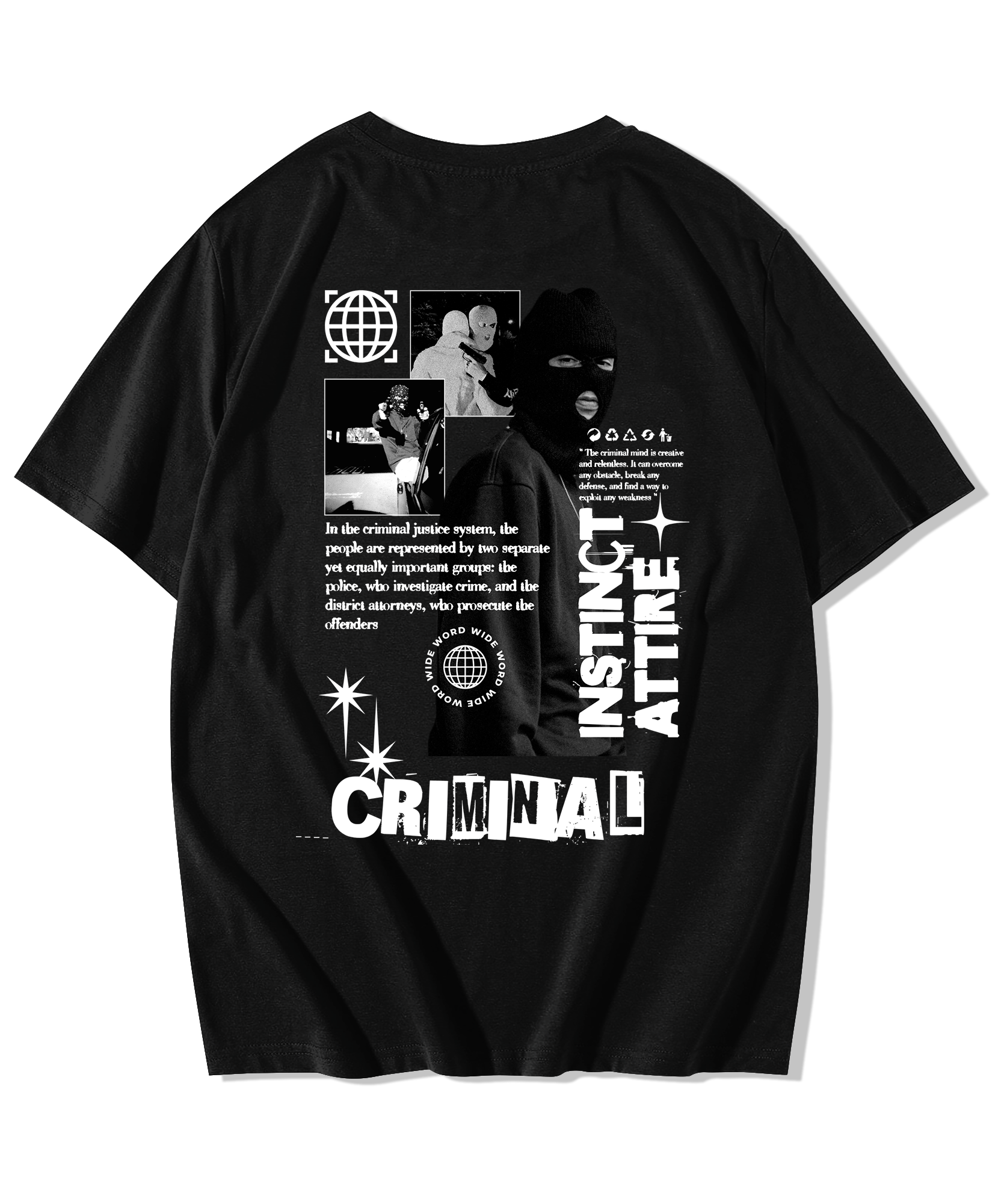 Alfaq Criminal Instinct Attire Oversize T-Shirt