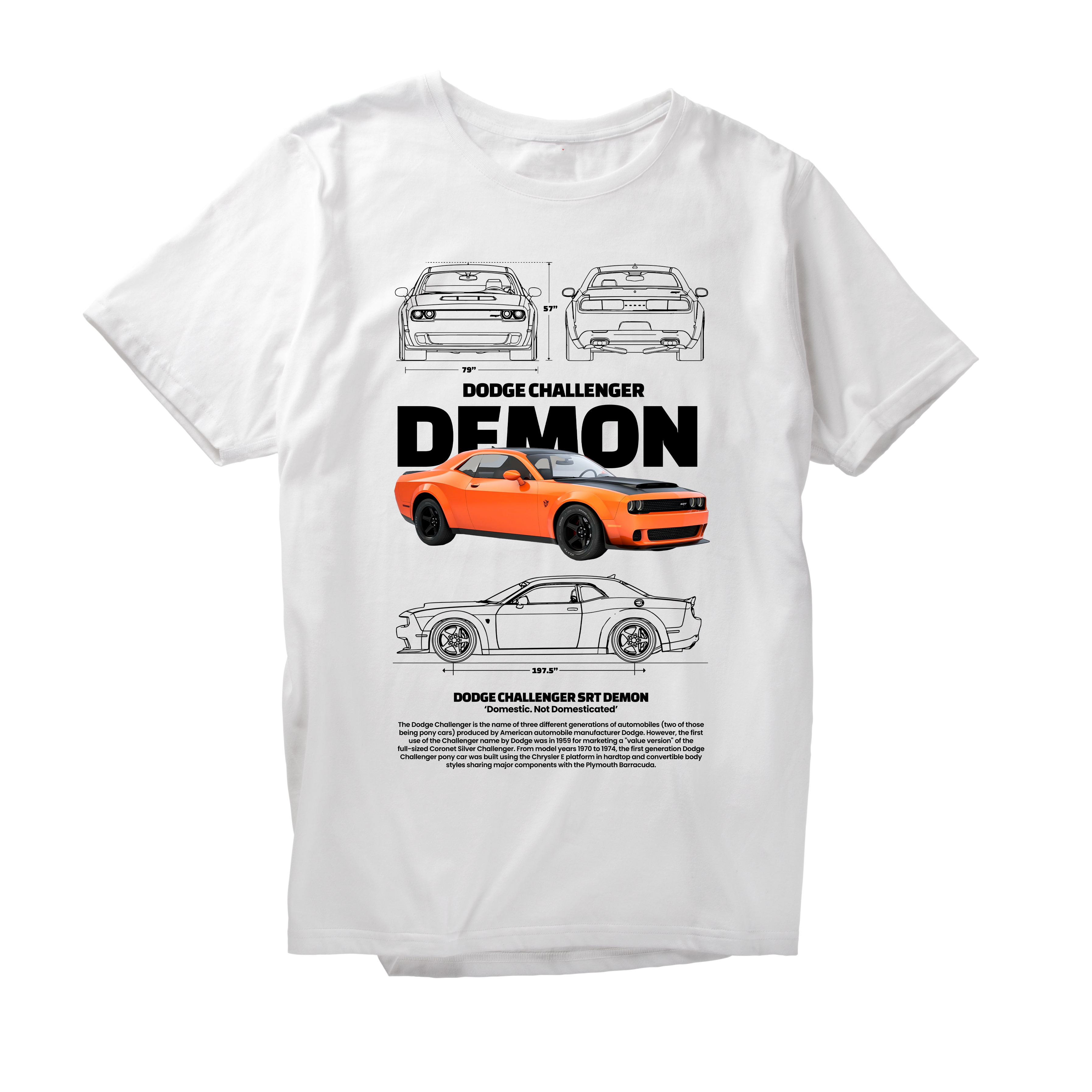 Alfaq DODGE CHALLENGER DEMON T-Shirt