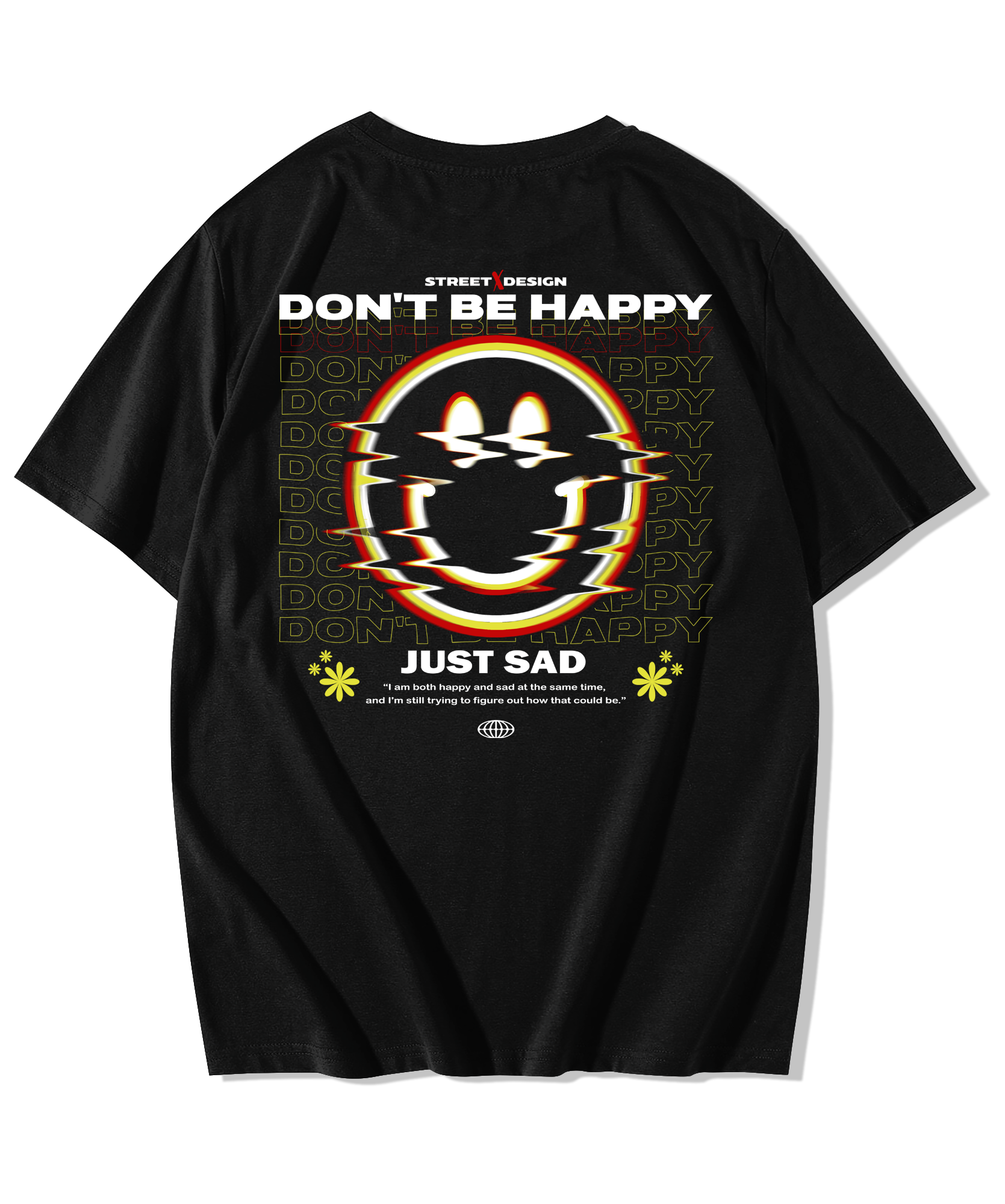 Alfaq Dont be happy Oversized T-Shirt - Alfaq