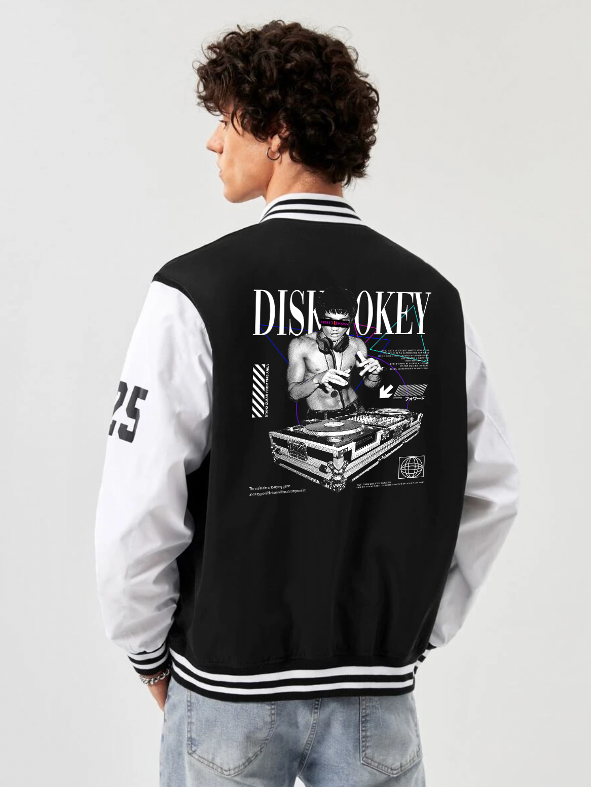 Alfaq Disk jokey Varsity jacket