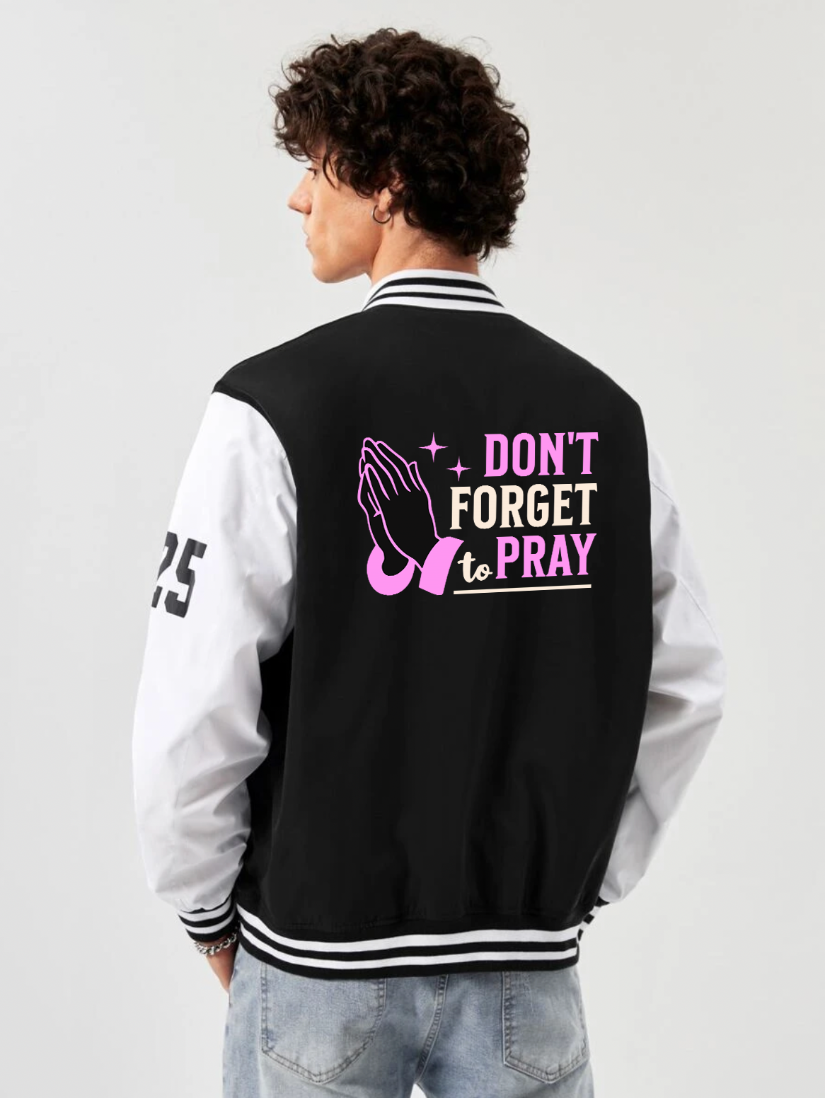 Don't Forget To Pray Varsity Jacket