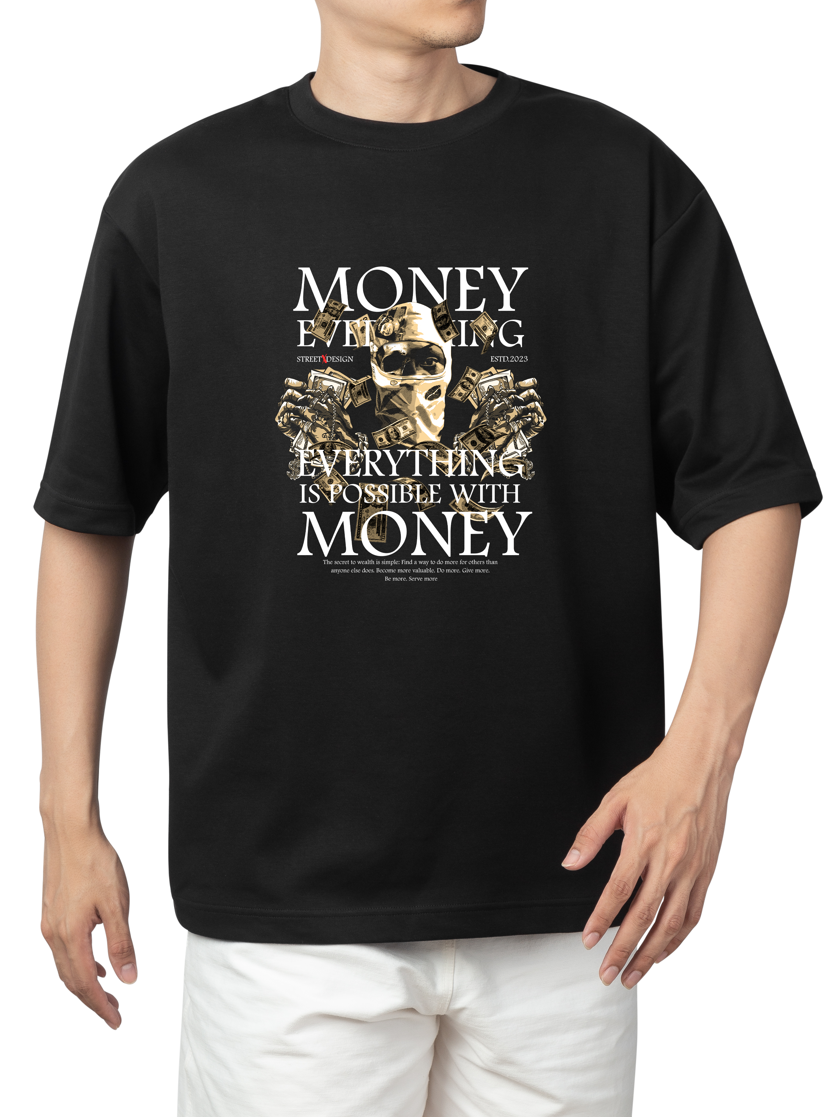 Alfaq Everything Money Oversized T-shirt