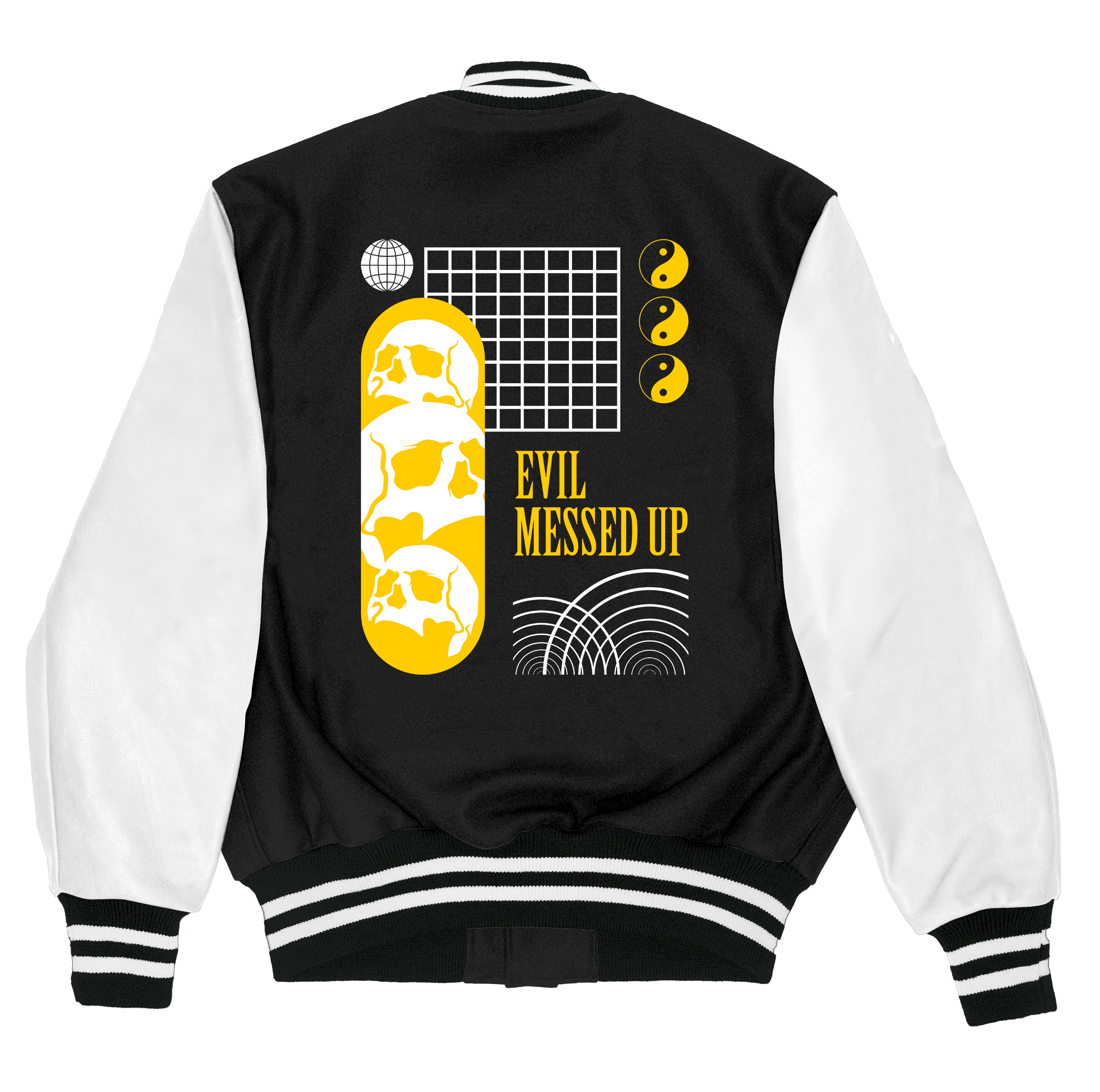 Alfaq Evil Messed Up varsity jacket