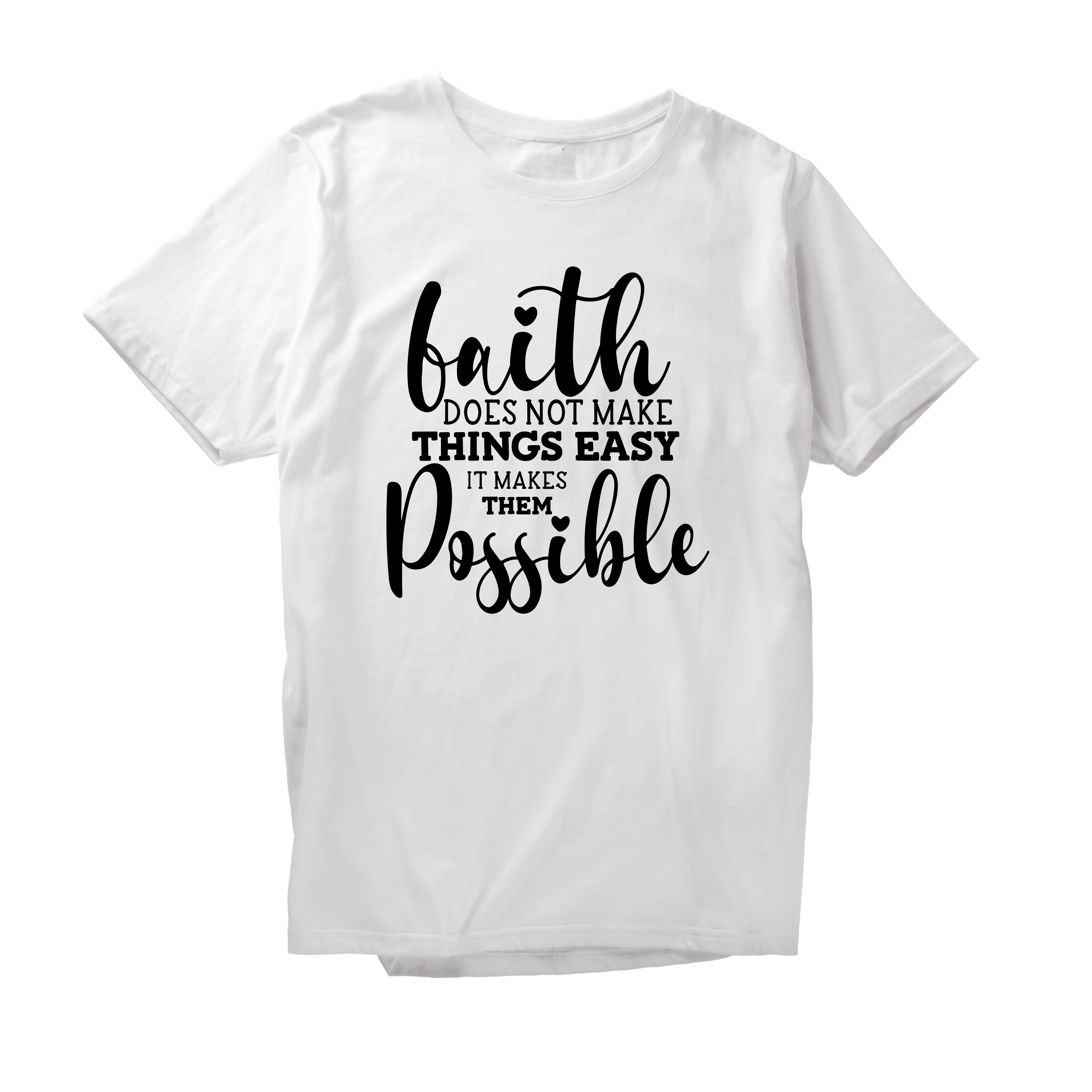 Alfaq Faith Does NOt Make Things Easier T-Shirt