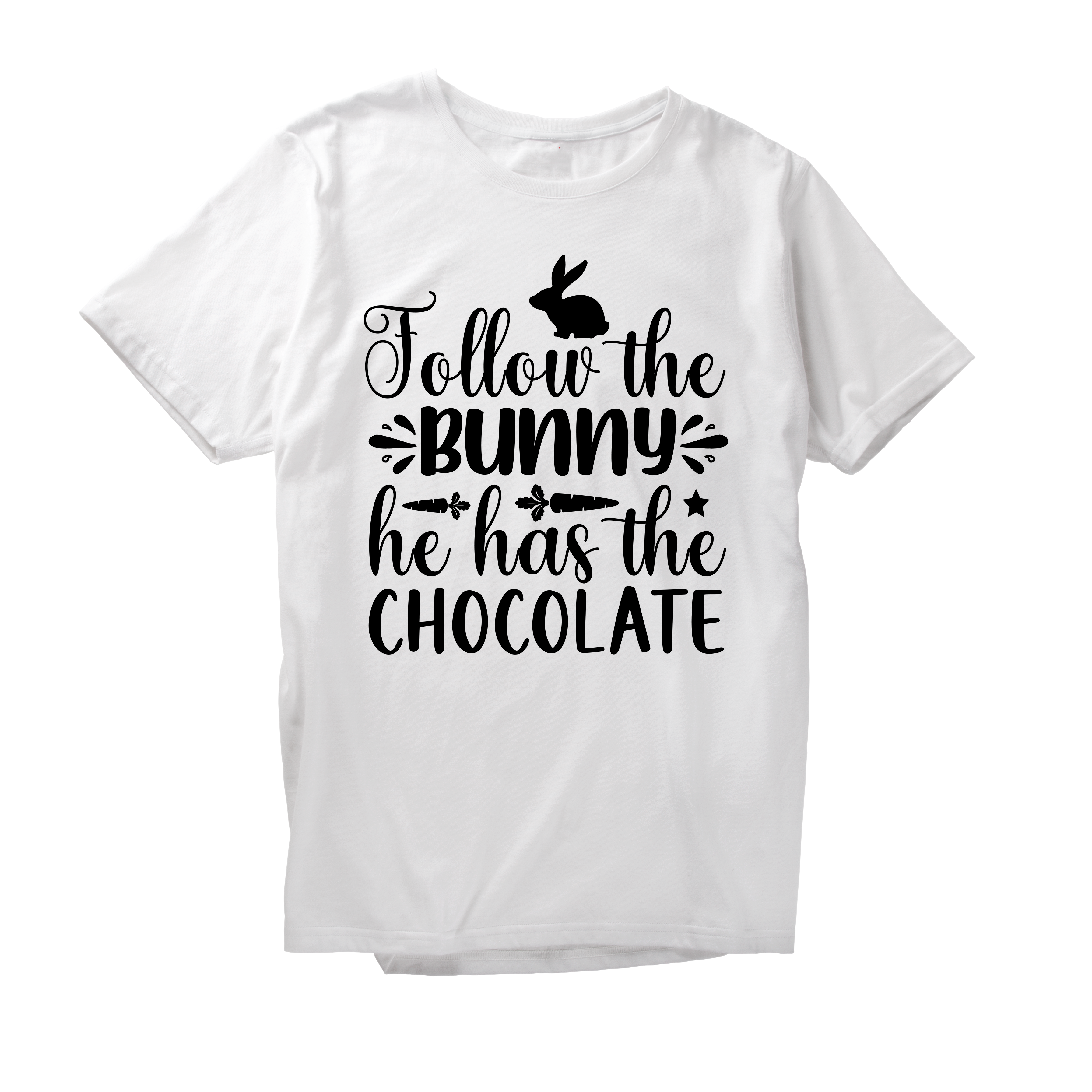 Alfaq Follow The Bunny He Has THe Chocoate T-Shirt