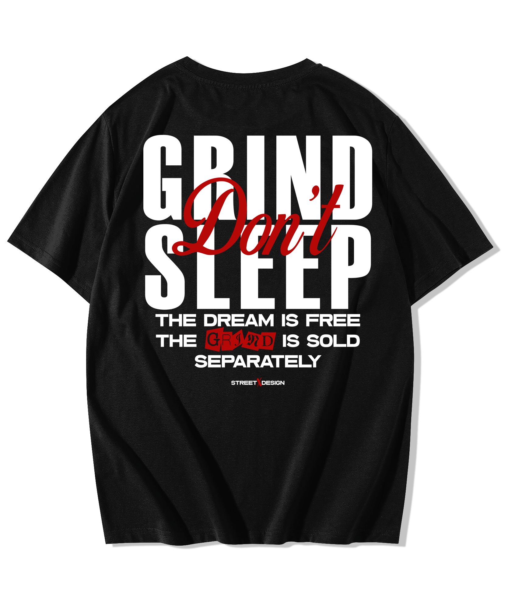 Alfaq Grind dont sleep Oversized T-Shirt - Alfaq
