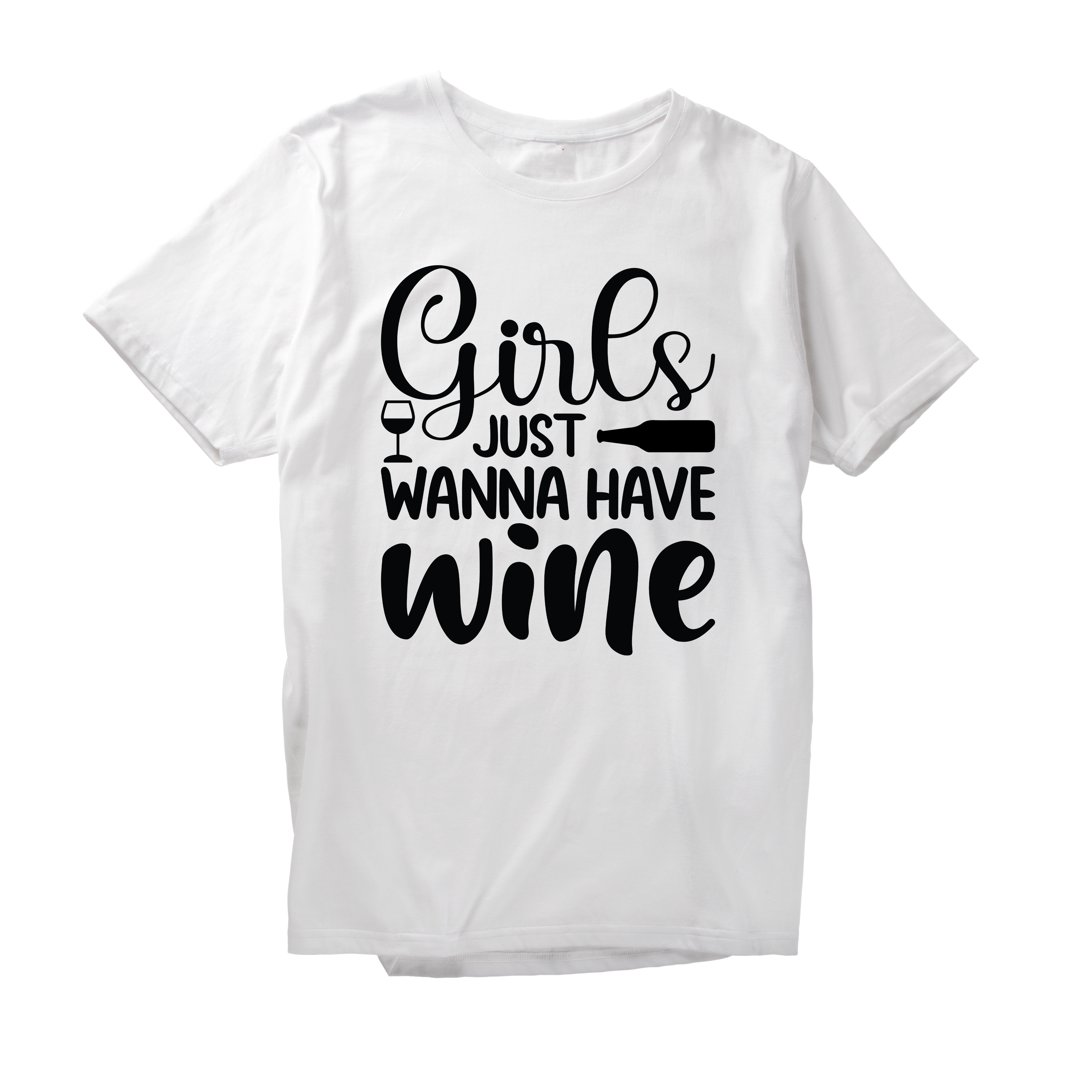 Alfaq Girls Just Wanna Have Wine T-Shirt